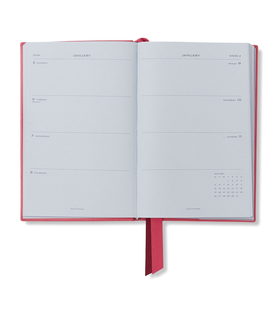 Grained Lambskin Chelsea Diary RASPBERRY Image 2