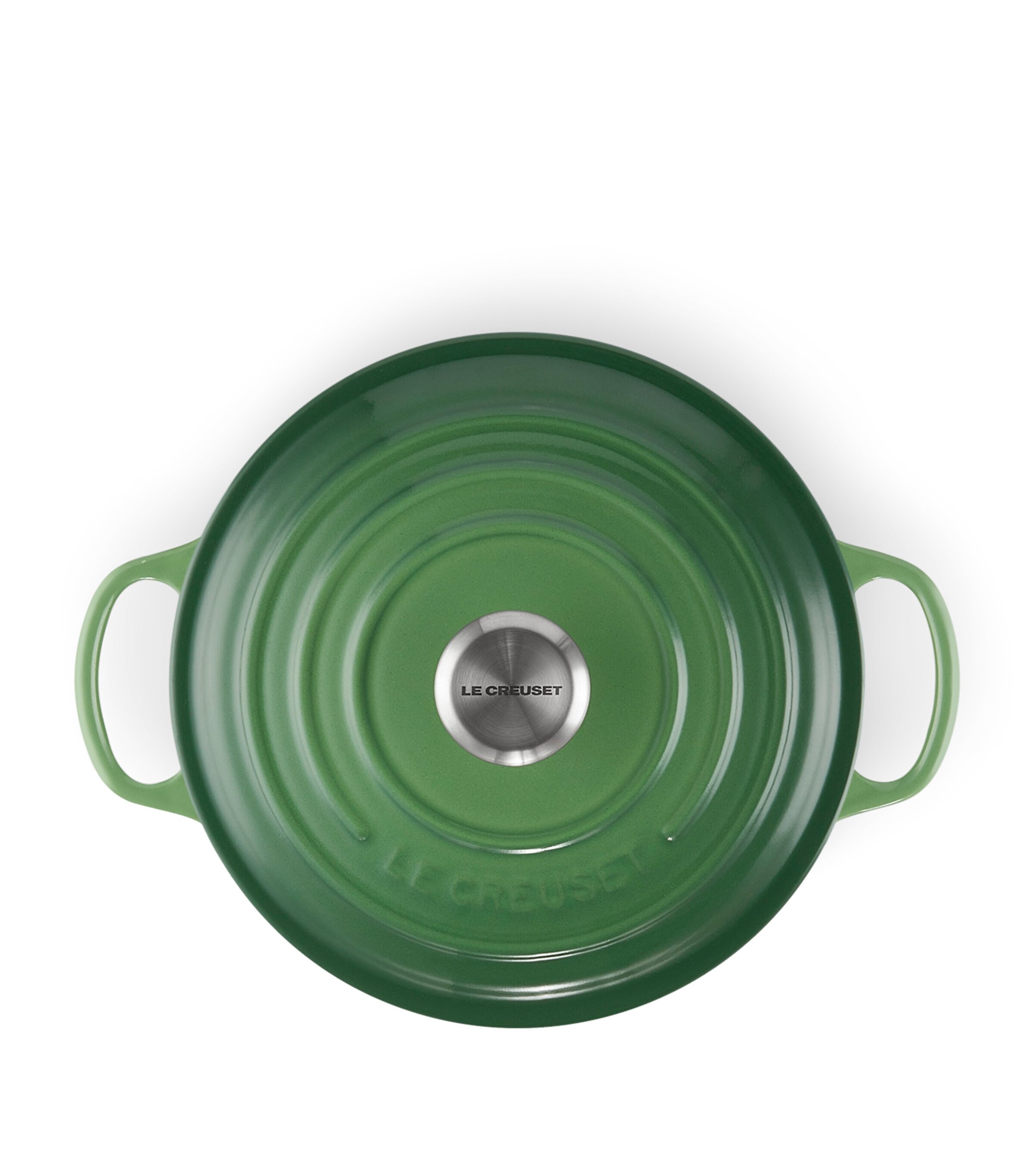 Le Creuset Cast Iron Round Casserole Dish (20cm) Bamboo Green Image 4
