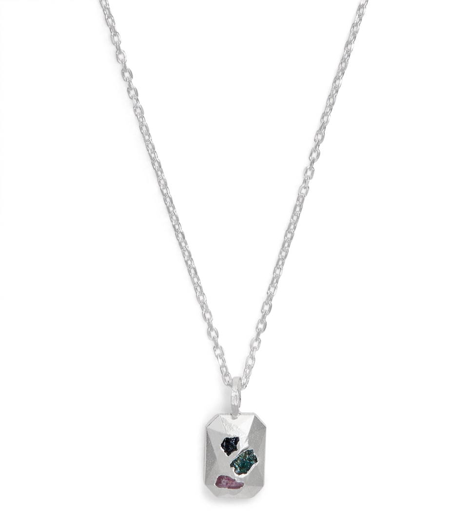 Sterling Silver and Sapphire Necklace