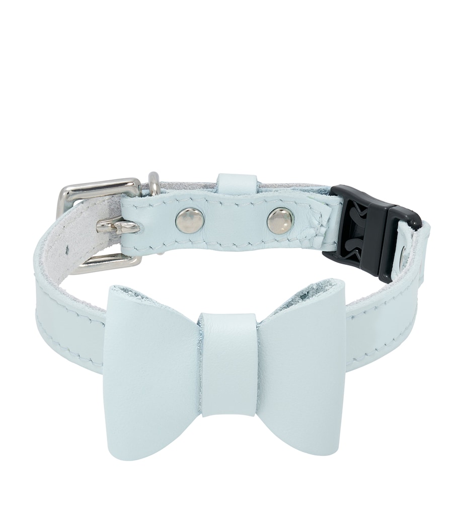 Cheshire & Wain Small Rococo Cat Collar With Bow Blue Image 2