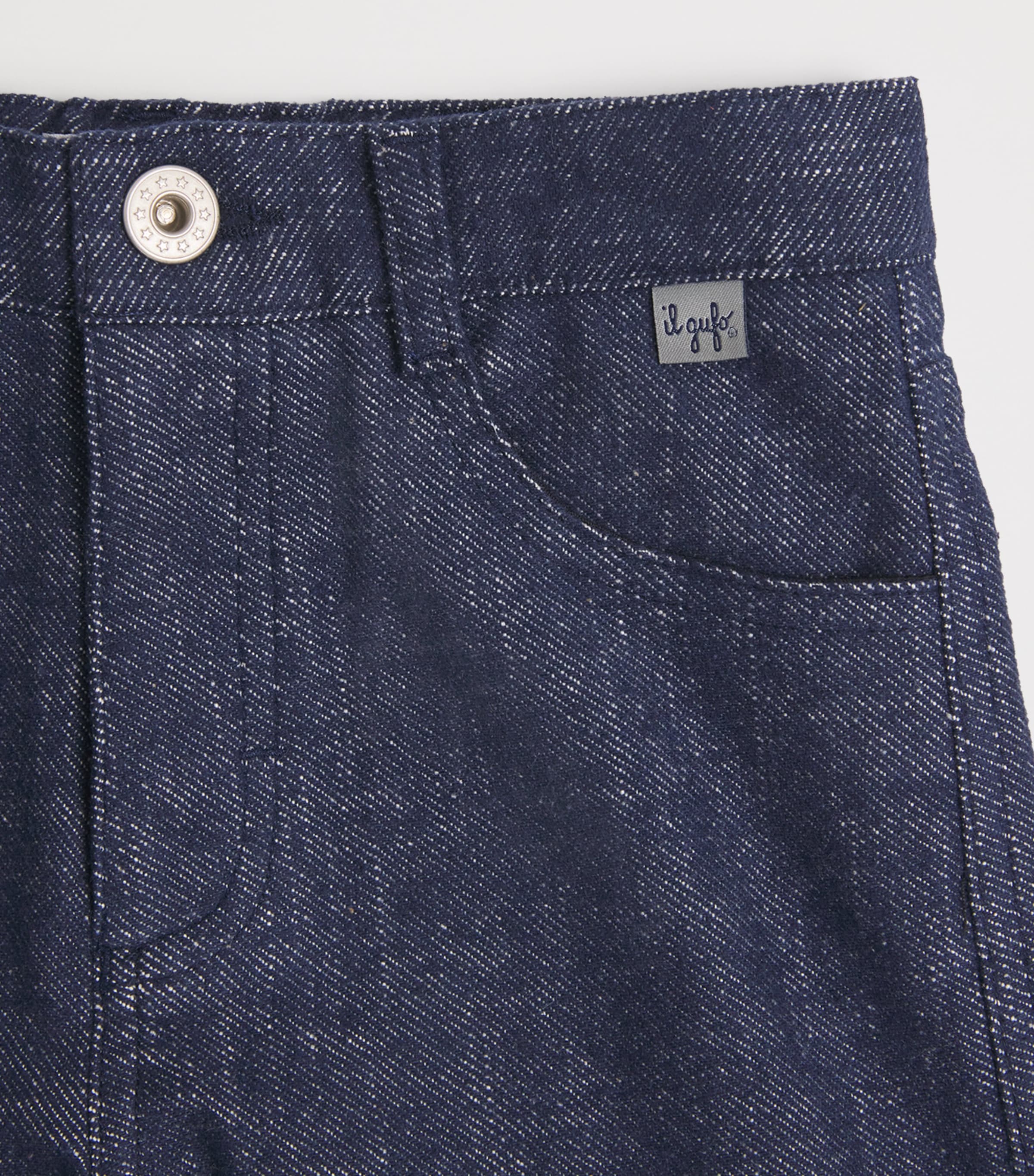 Cotton-Blend Cargo Trousers (2-14 Years) 495BLUE Image 3