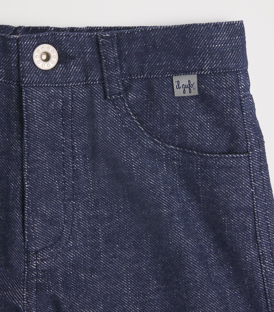 Cotton-Blend Cargo Trousers (2-14 Years) 495BLUE Image 3