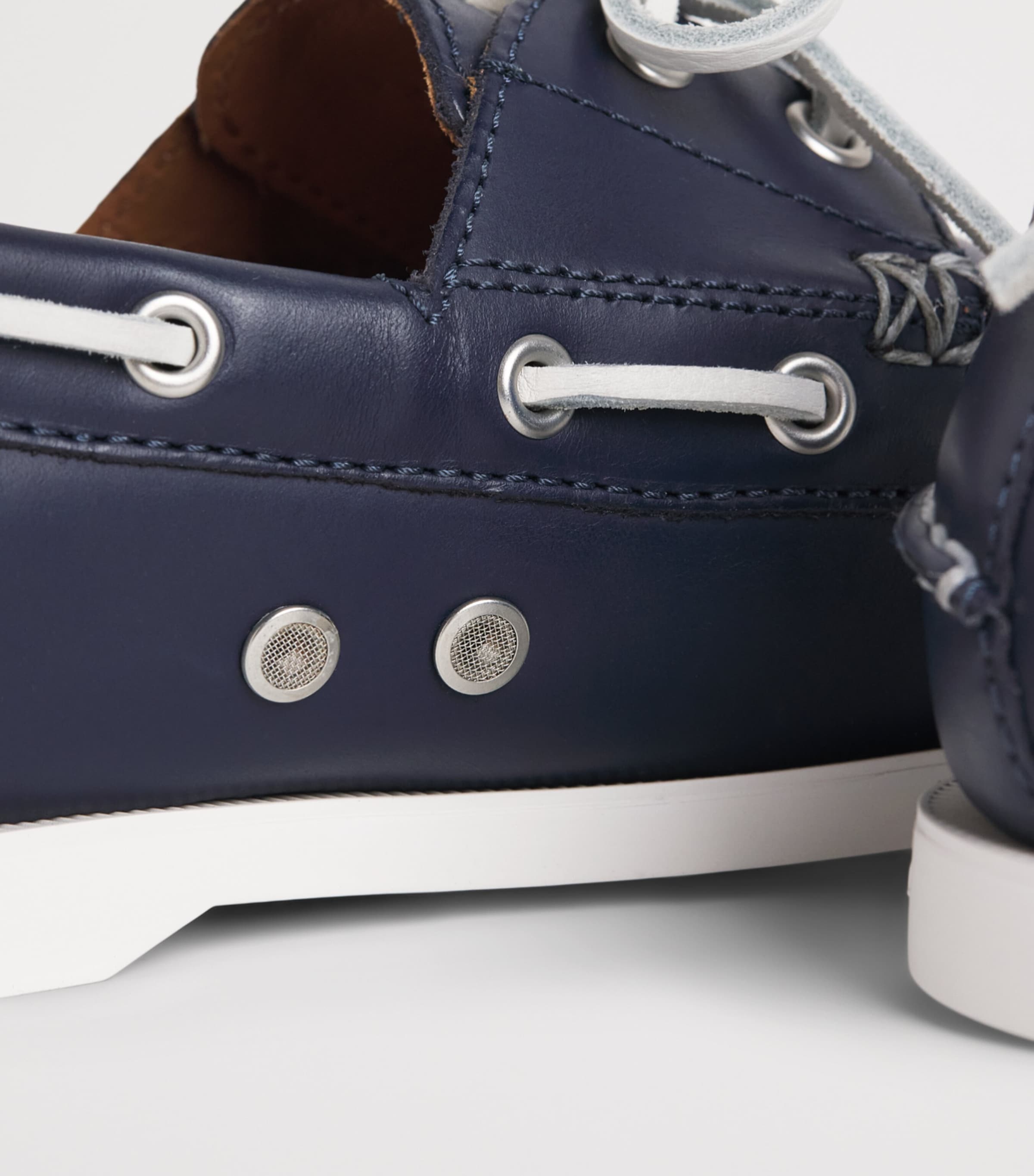 Polo Ralph Lauren Leather Merton Boat Shoes Newport Navy Image 7