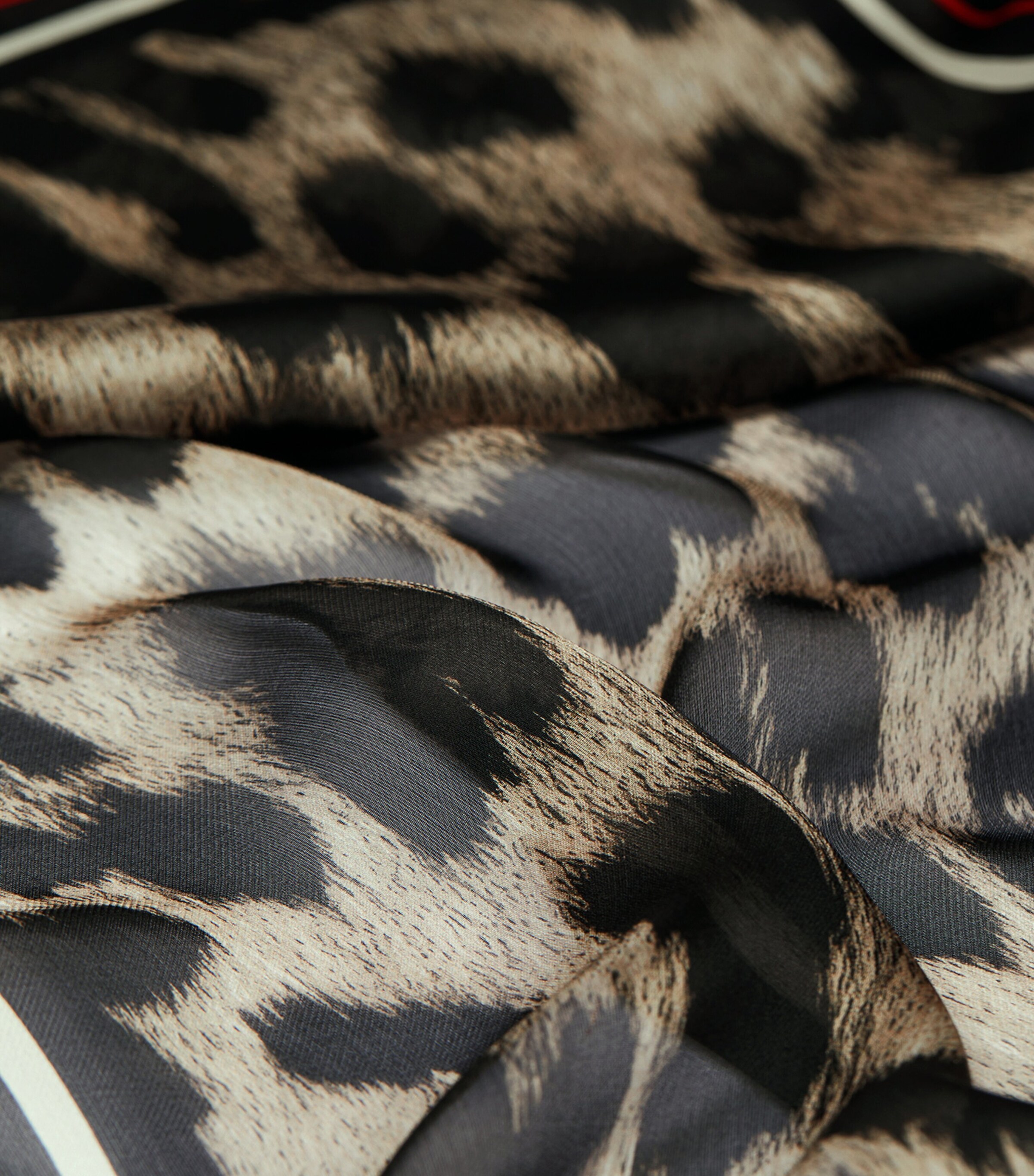 Givenchy Silk Chiffon Leopard Print Scarf Image 2