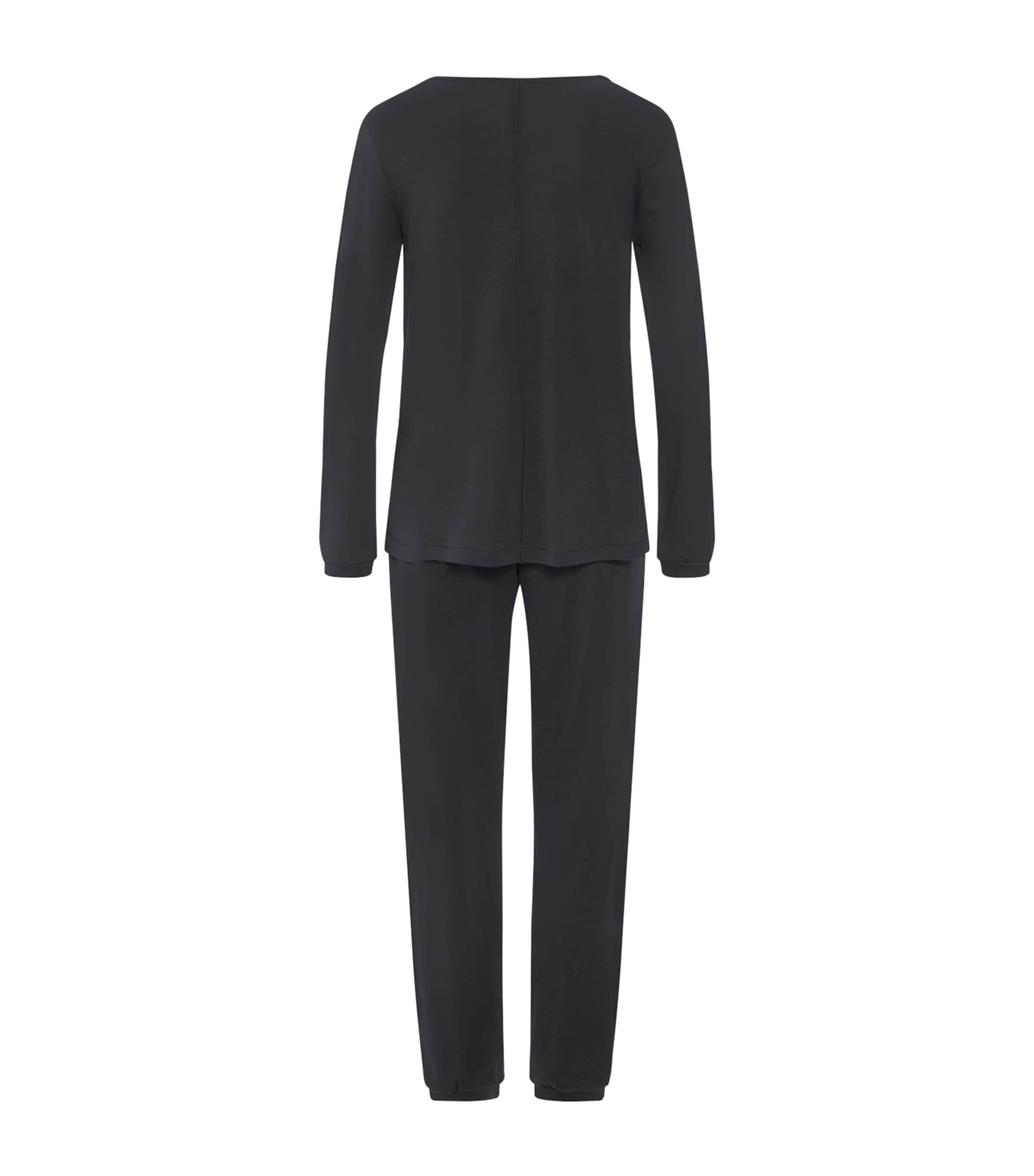 Hanro Womens Cotton Franca Pyjama Set Phantom Image 3