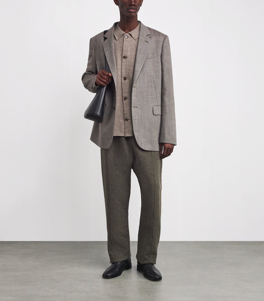 Merino Wool Jonas Overshirt KHAKI BEIGE Image 2