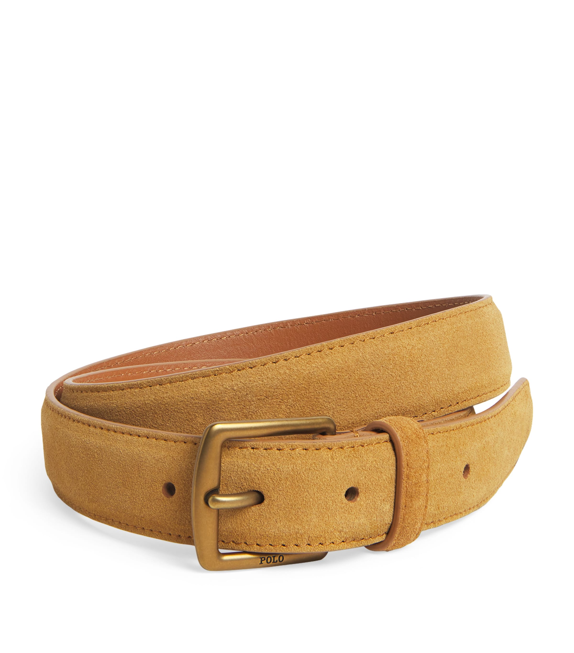 Suede Buckle Belt LIGHT BEIGE Image 1