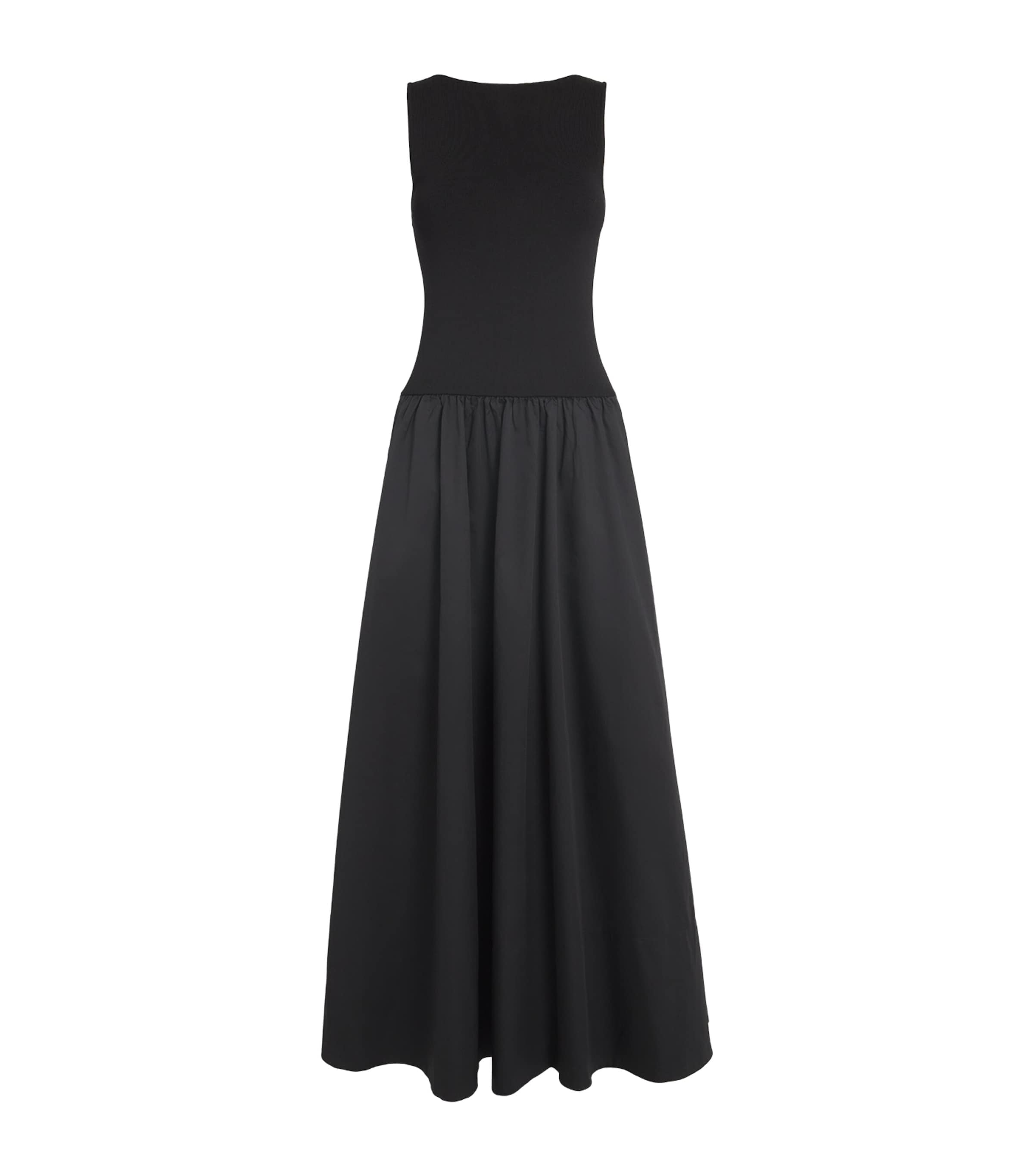 St Agni Cut-out Maxi Dress In Black