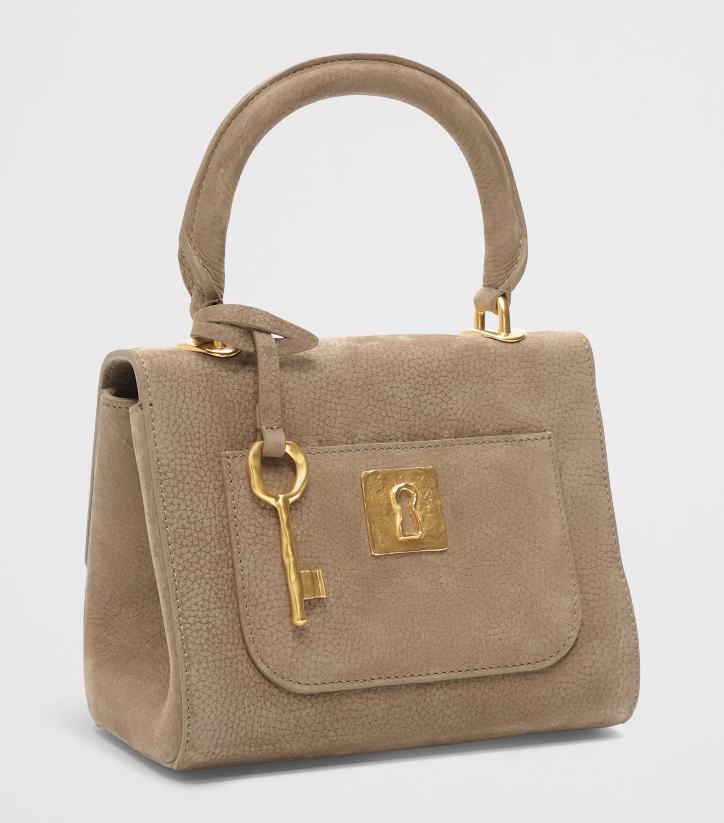 Mini Leather Bijoux Secret Top-Handle Bag 891 ELEPHANT Image 3