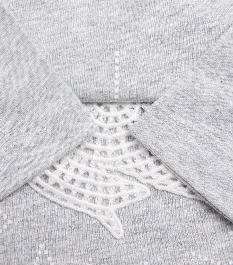 Stella McCartney Kids Cotton Dove T-Shirt (3-14 Years) Grigio Medio Mel. Image 3