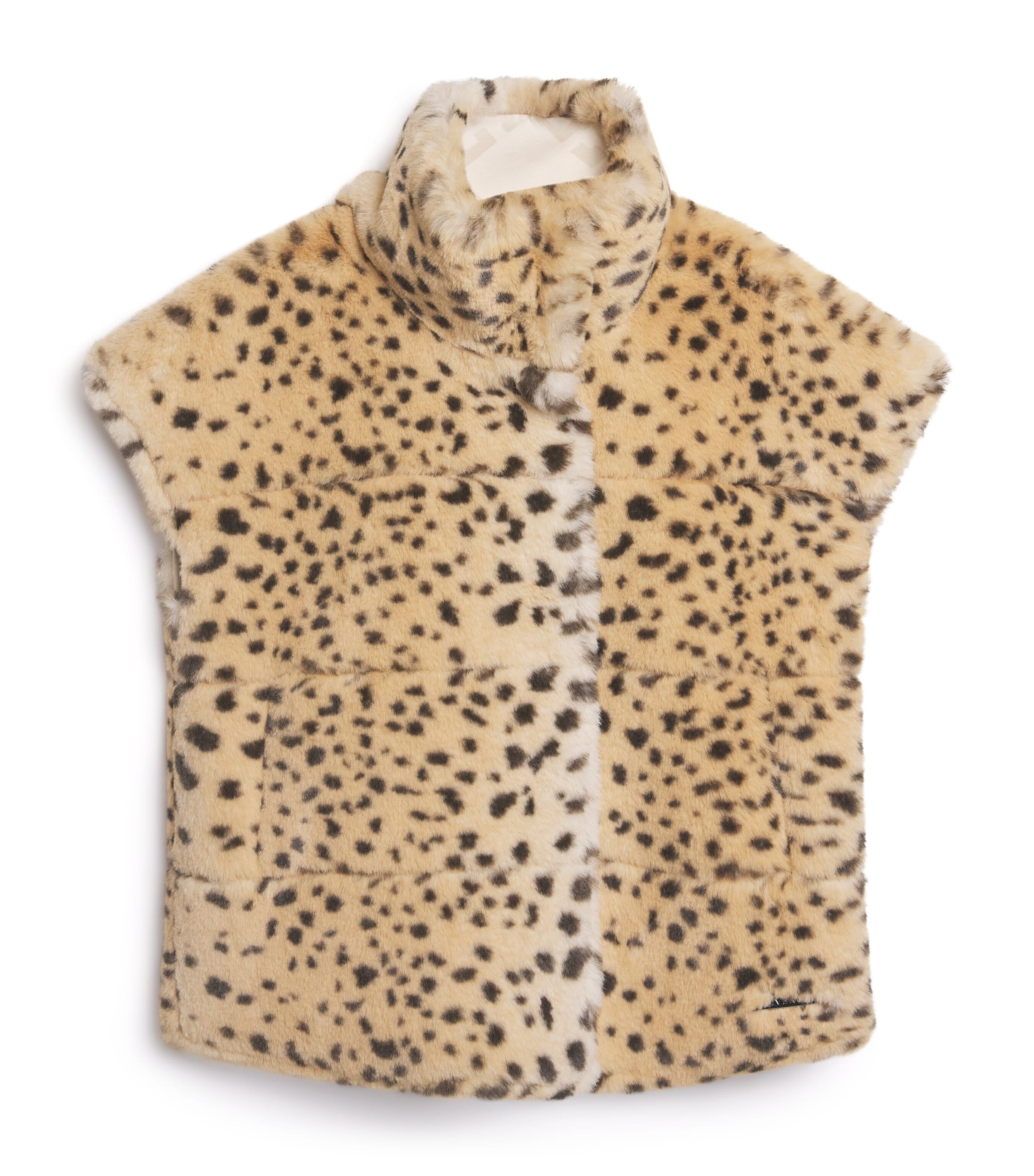 Cheetah Print Gilet (4-12+ Years) OFFWHITE Image 1