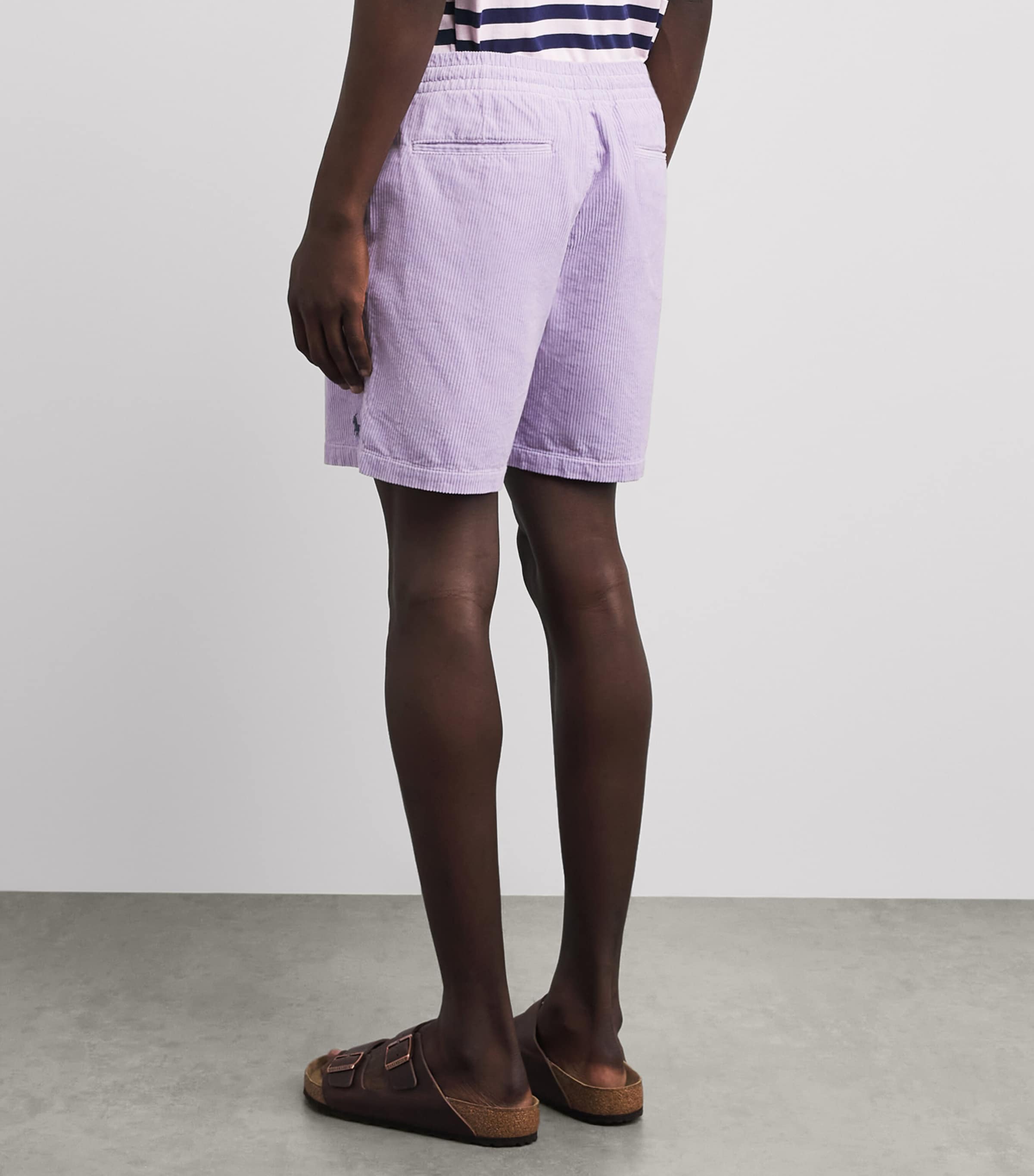 Polo Ralph Lauren Mens Cotton Corduroy Polo Prepster Shorts Spring Iris Image 5
