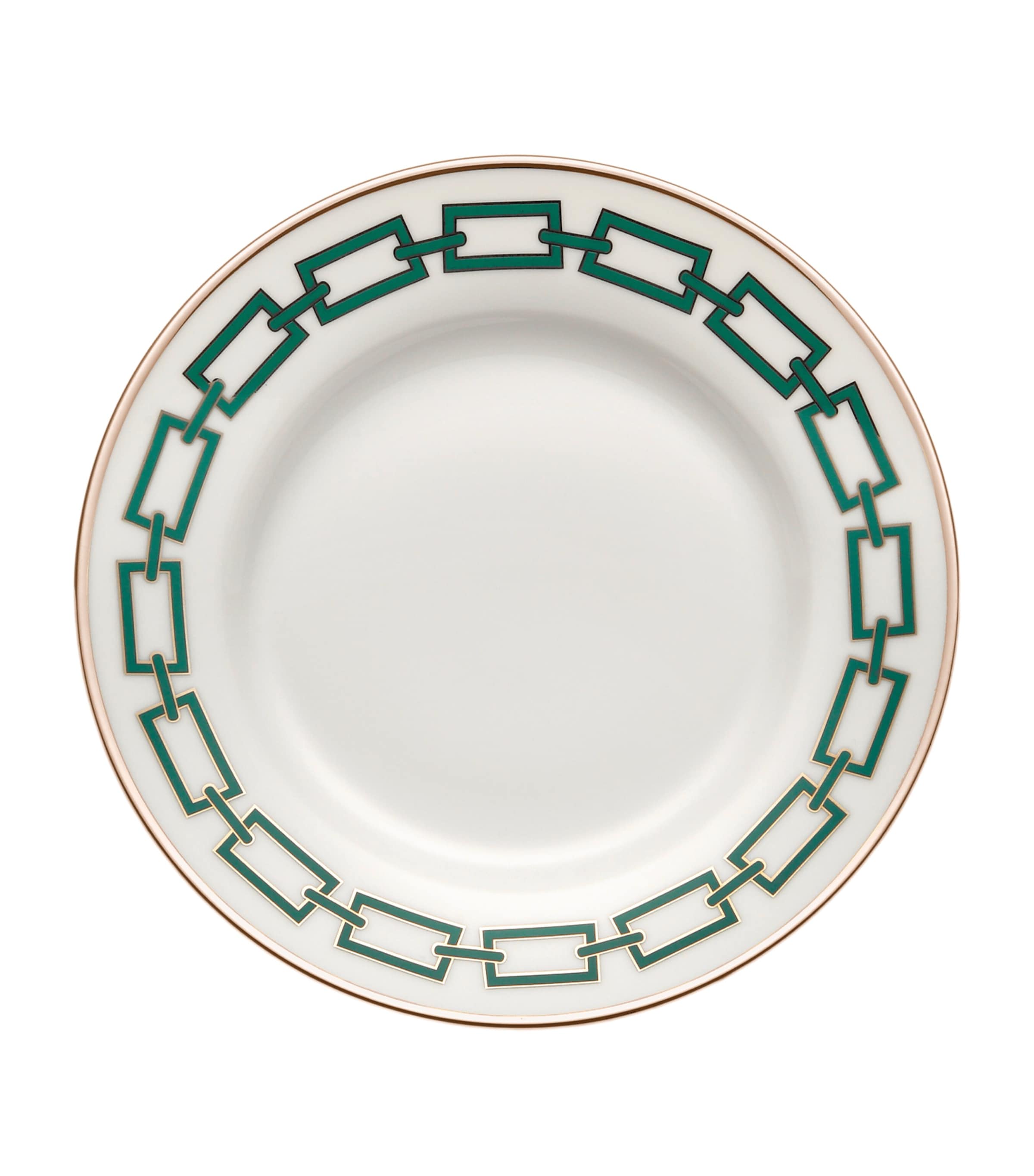 GINORI 1735 Catene Smeraldo Dessert Plate (22cm) Image 1