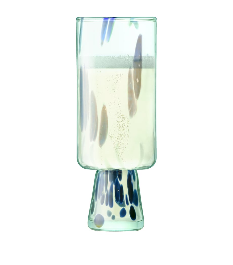 LSA International Sea Glass Flute Blue Image 2
