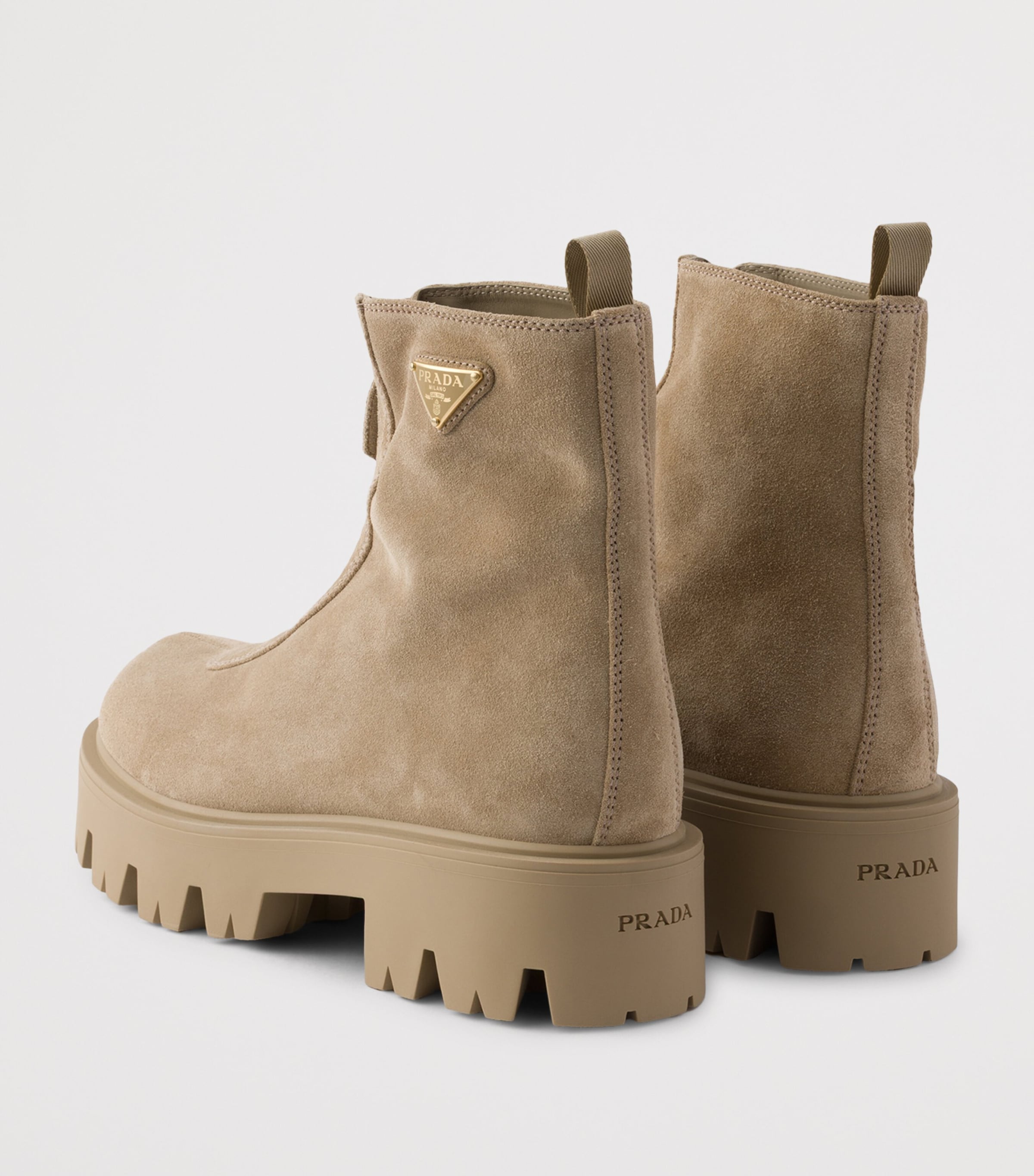 Suede Triangle Ankle Boots 50 F0F24 Image 4