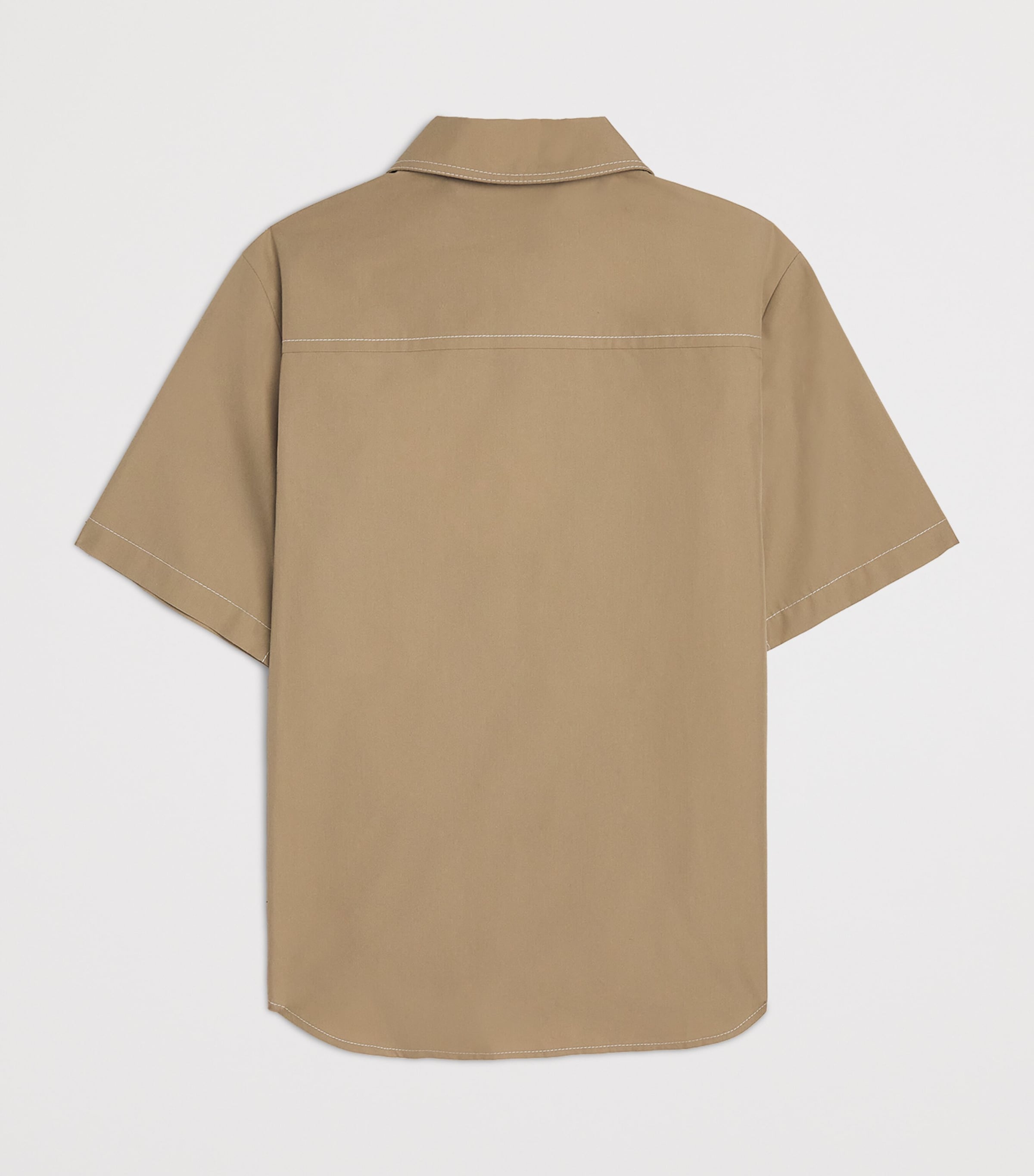 Moncler Enfant Poplin Short-Sleeve Shirt (8-10 Years) Image 2