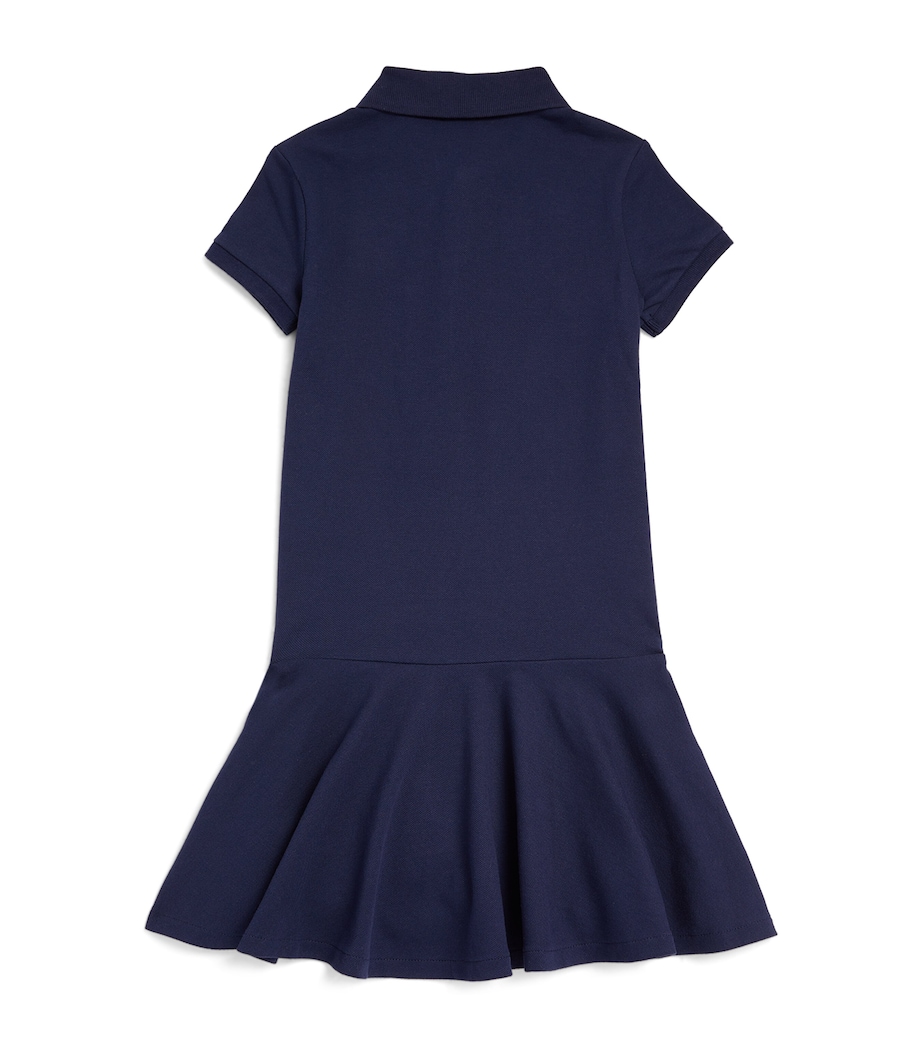 Ralph Lauren Kids Stretch-Cotton Polo Pony Dress (2-6 Years) Rfnd Navy Image 2