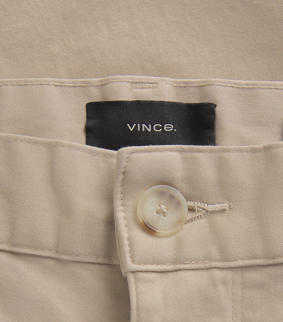 Vince Mens Stretch-Cotton Twill Dylan Trousers Cahuenga Khaki Image 6