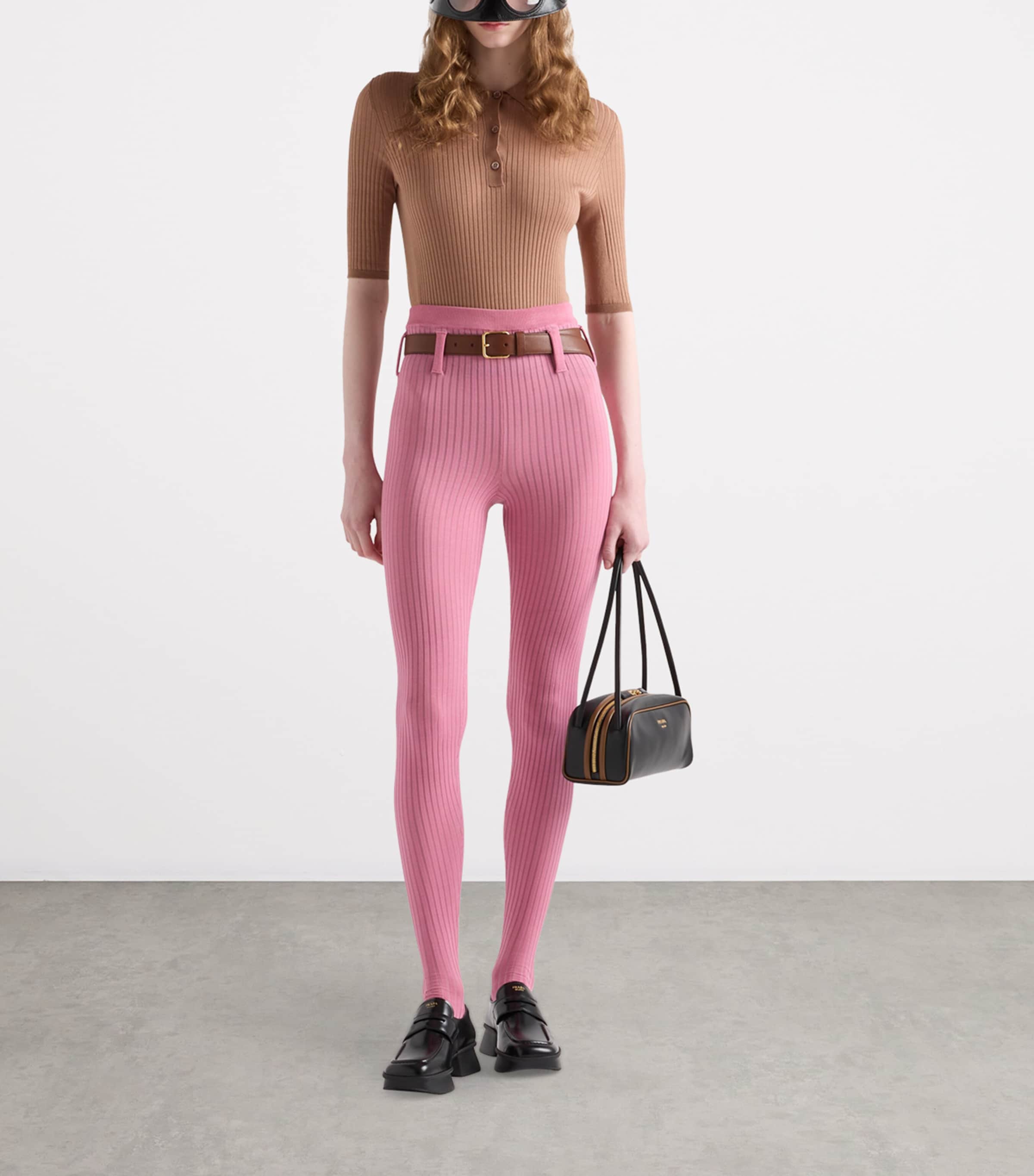 Cotton Ribbed Polo Shirt F0040 Image 2