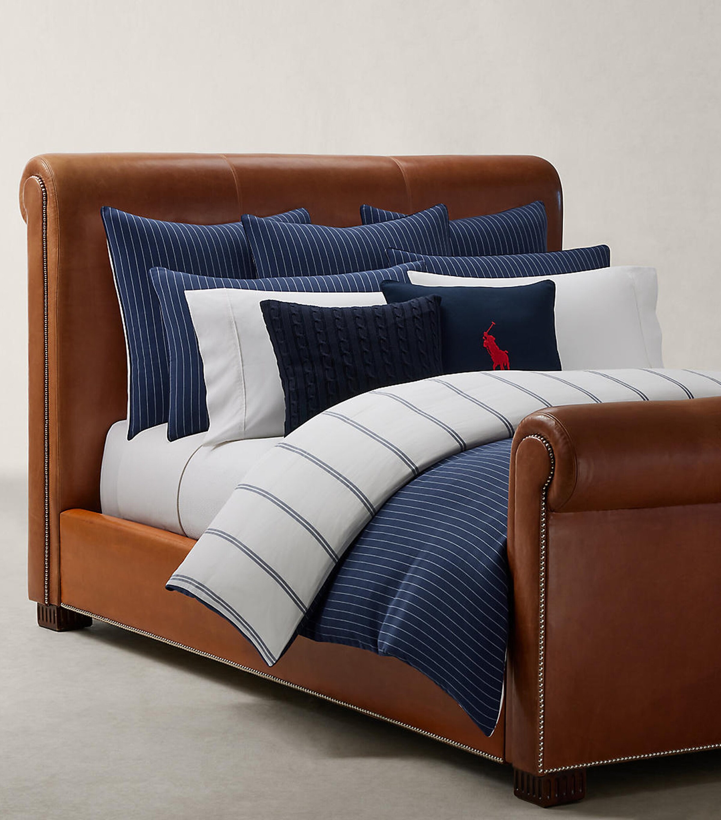 Ralph Lauren Home Kerrigan Oxford Pillowcase (50cm x 75cm) Navy Image 5