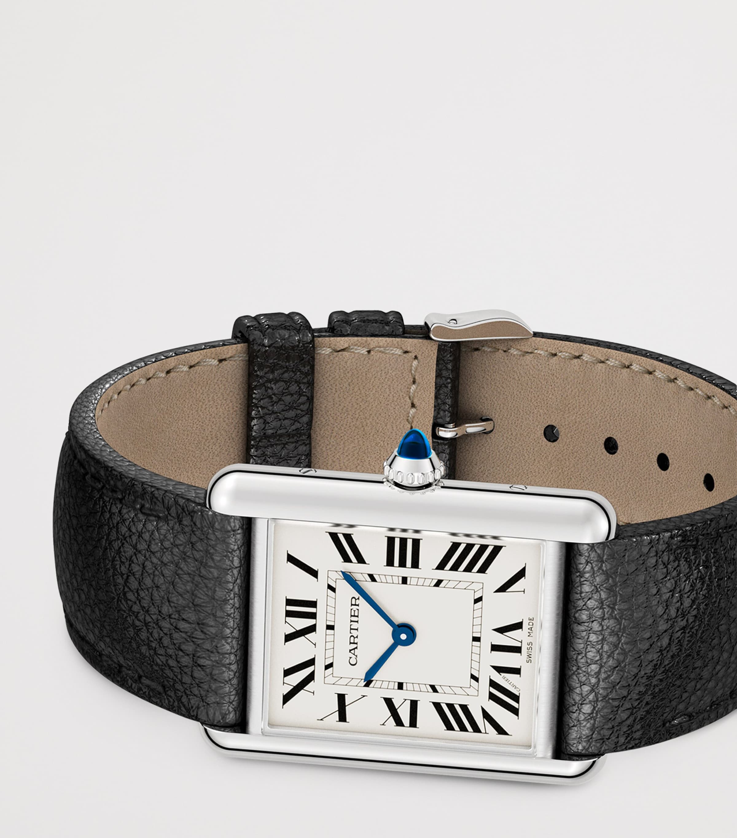 Large Stainless Steel Tank Must Watch 25.5mm SILVERED Image 3