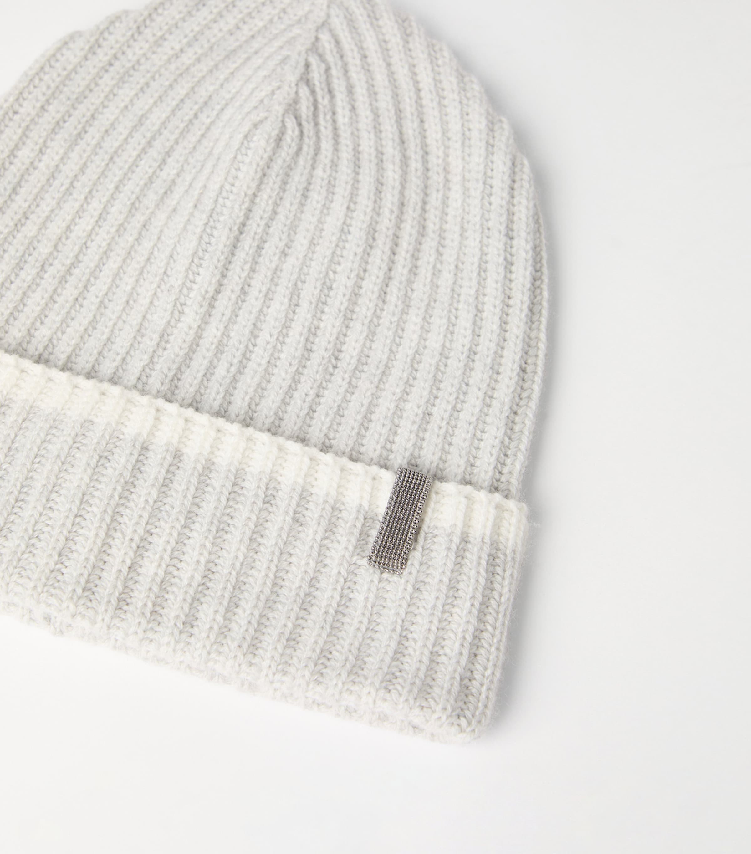 Cashmere English Rib Knit Beanie CI807 Image 4