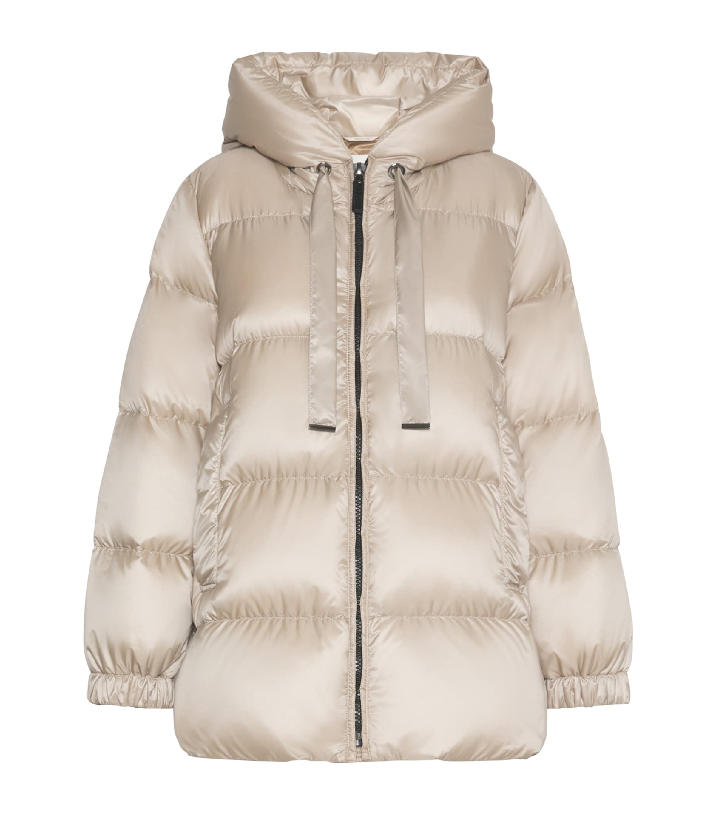 Max Mara Womens Down-Filled Quilted Coat Natural Image 1
