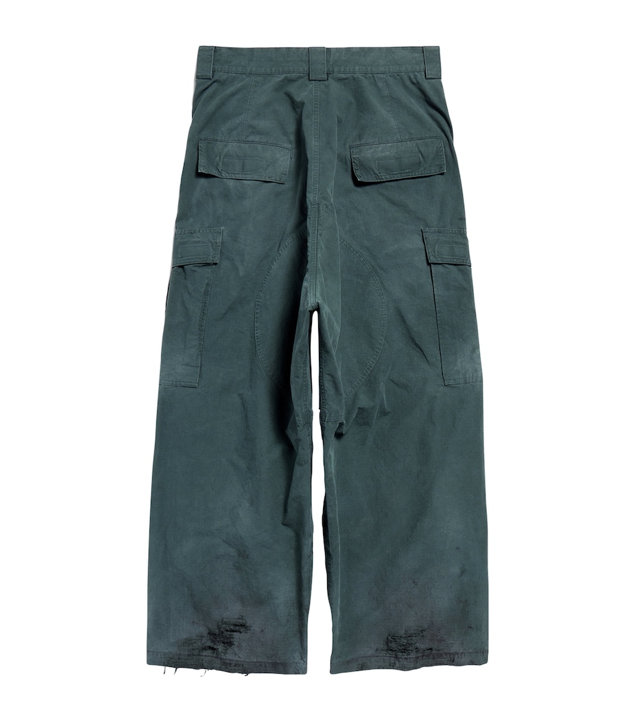 Cotton Oversized Cargo Trousers 3054 Image 3