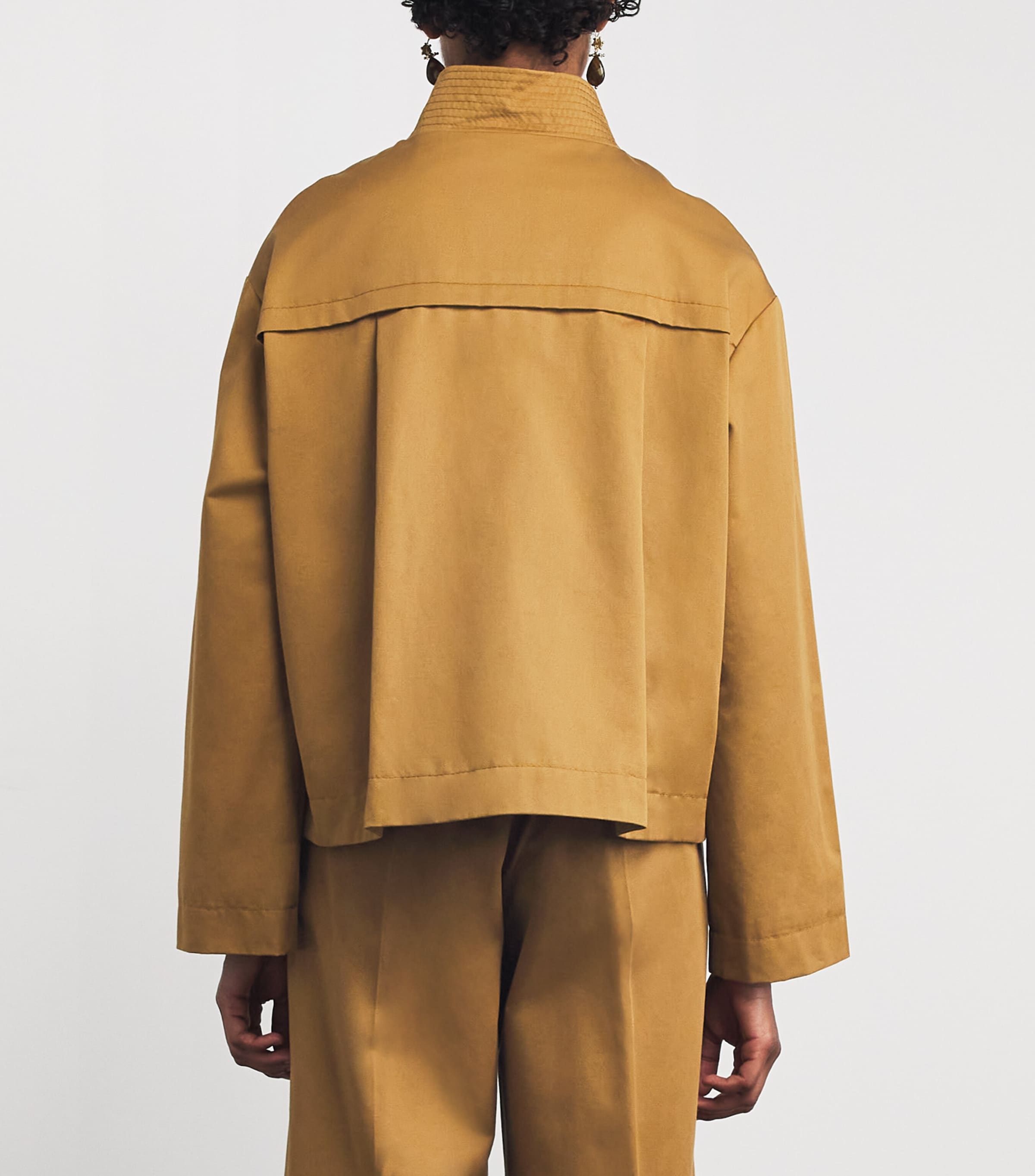 Cotton Gabardine Jacket OCHRE Image 4