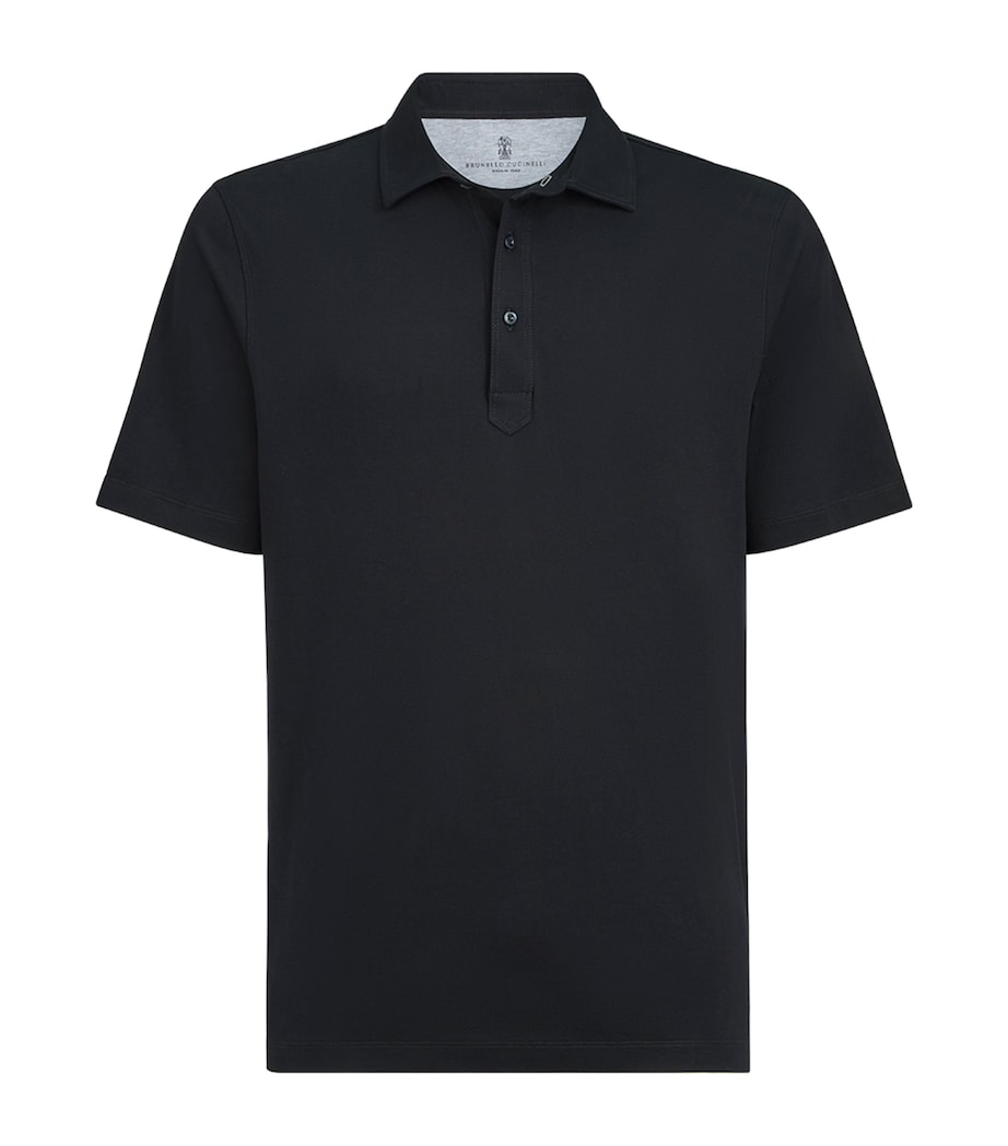 Brunello Cucinelli Mens Cotton Polo Shirt Image 1