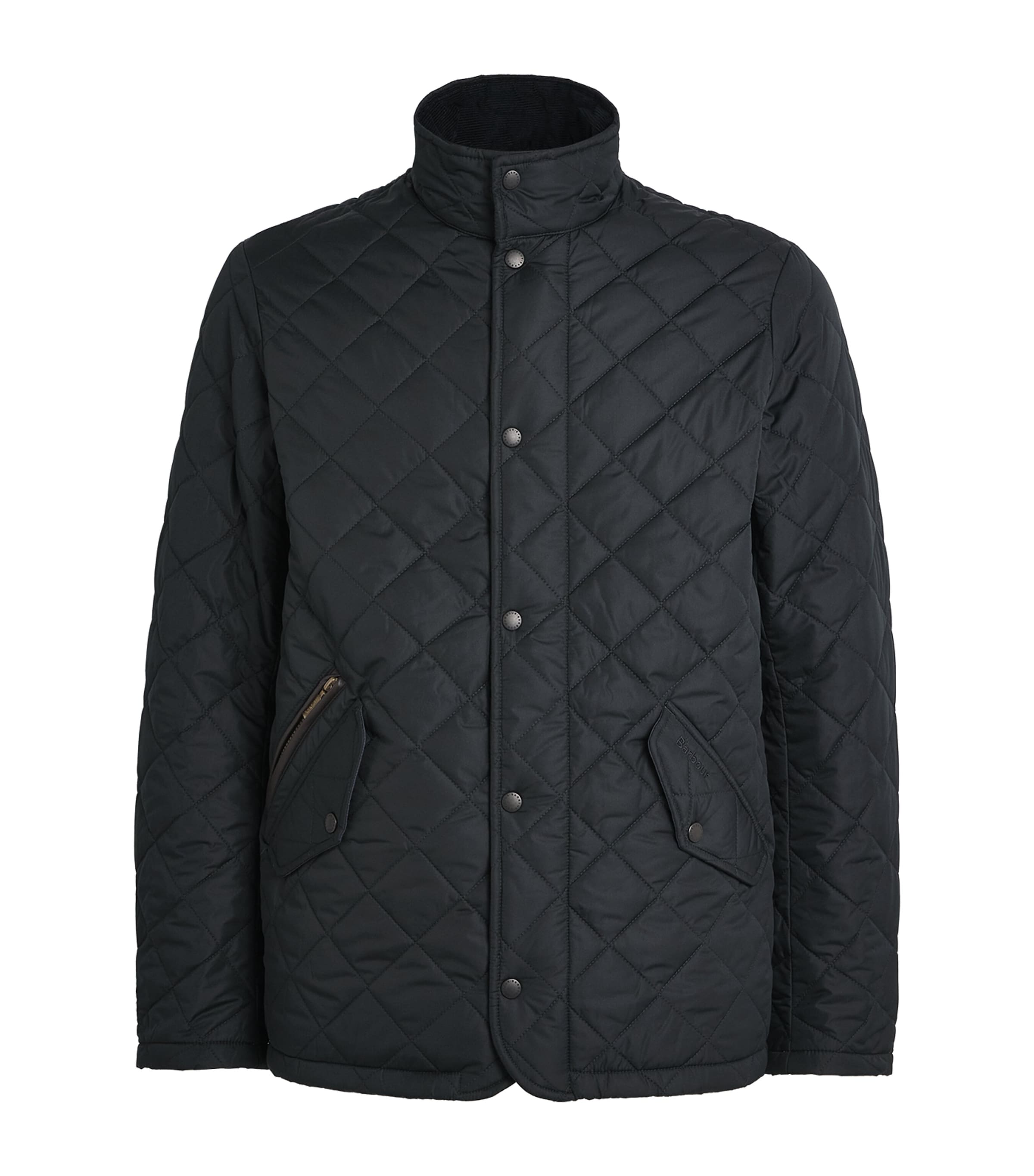 Barbour Mens Chelsea Sportsquilt Jacket Black Image 1