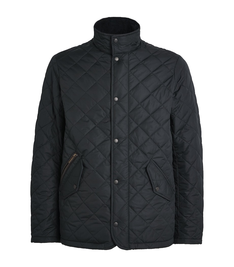 Barbour Mens Chelsea Sportsquilt Jacket Black Image 1