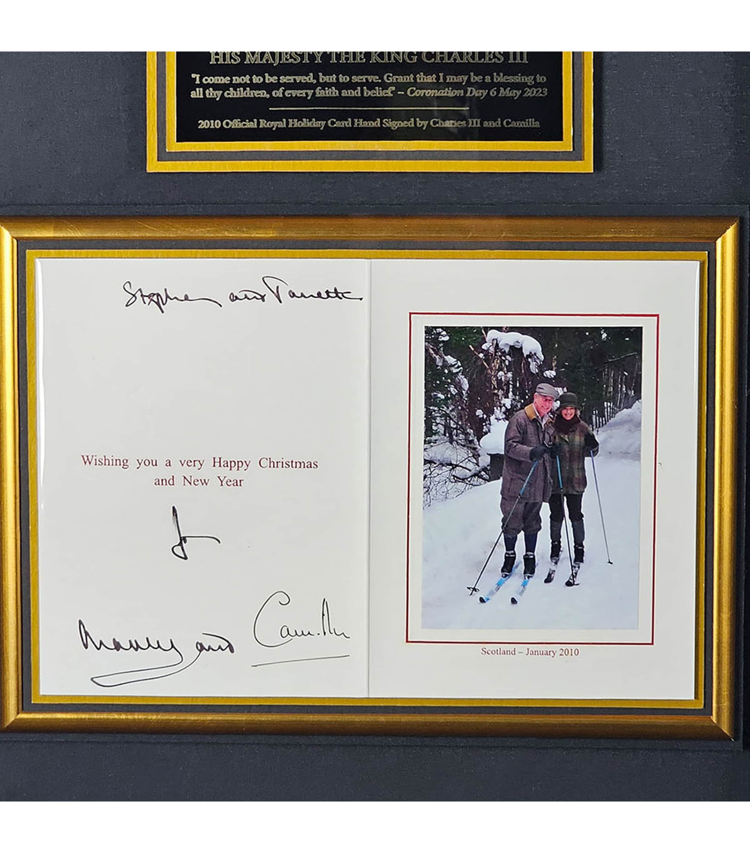 Leipzig Galleries King Charles III & Queen Camilla Signed Royal Display Image 2