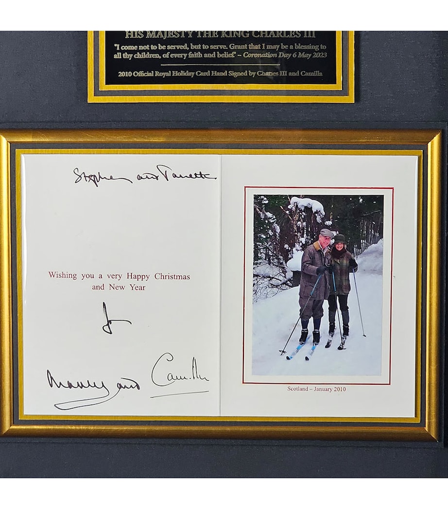 Leipzig Galleries King Charles III & Queen Camilla Signed Royal Display Image 2