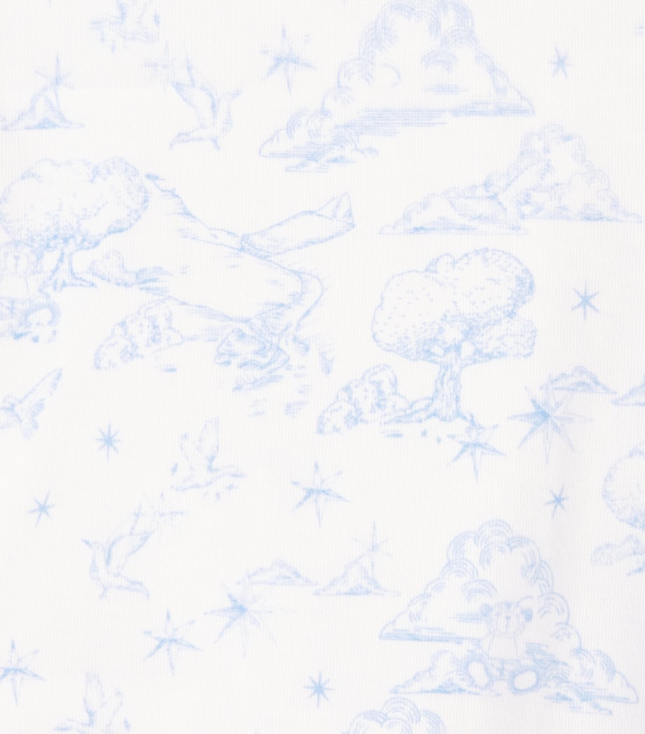 Cotton All-In-One, Hat and Bib Set (1-18 Months) H31264/N48WHITE BLUE Image 4