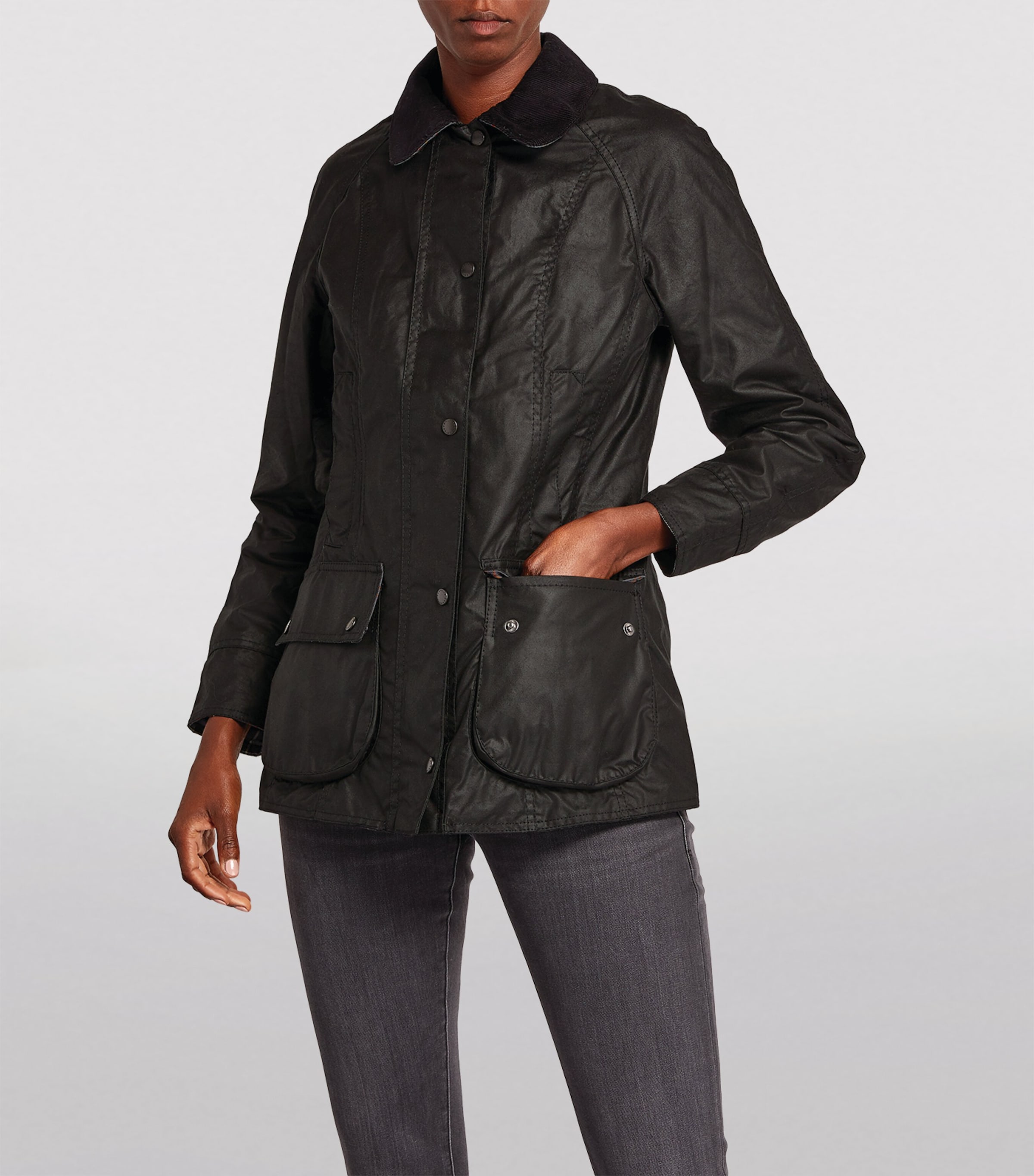 Classic Beadnell Jacket BLACK Image 3