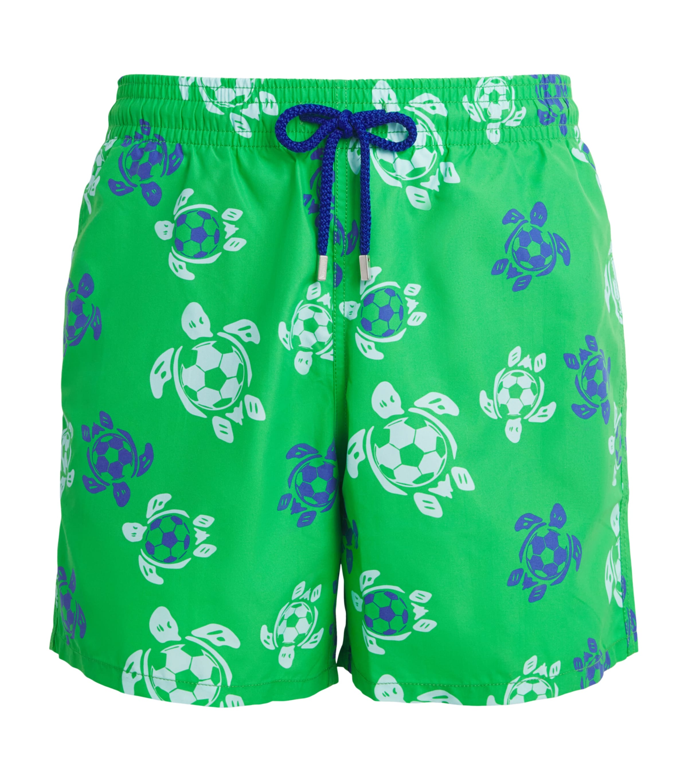 Vilebrequin Mens Football Turtle Print Moorea Swim Shorts Laser Image 1