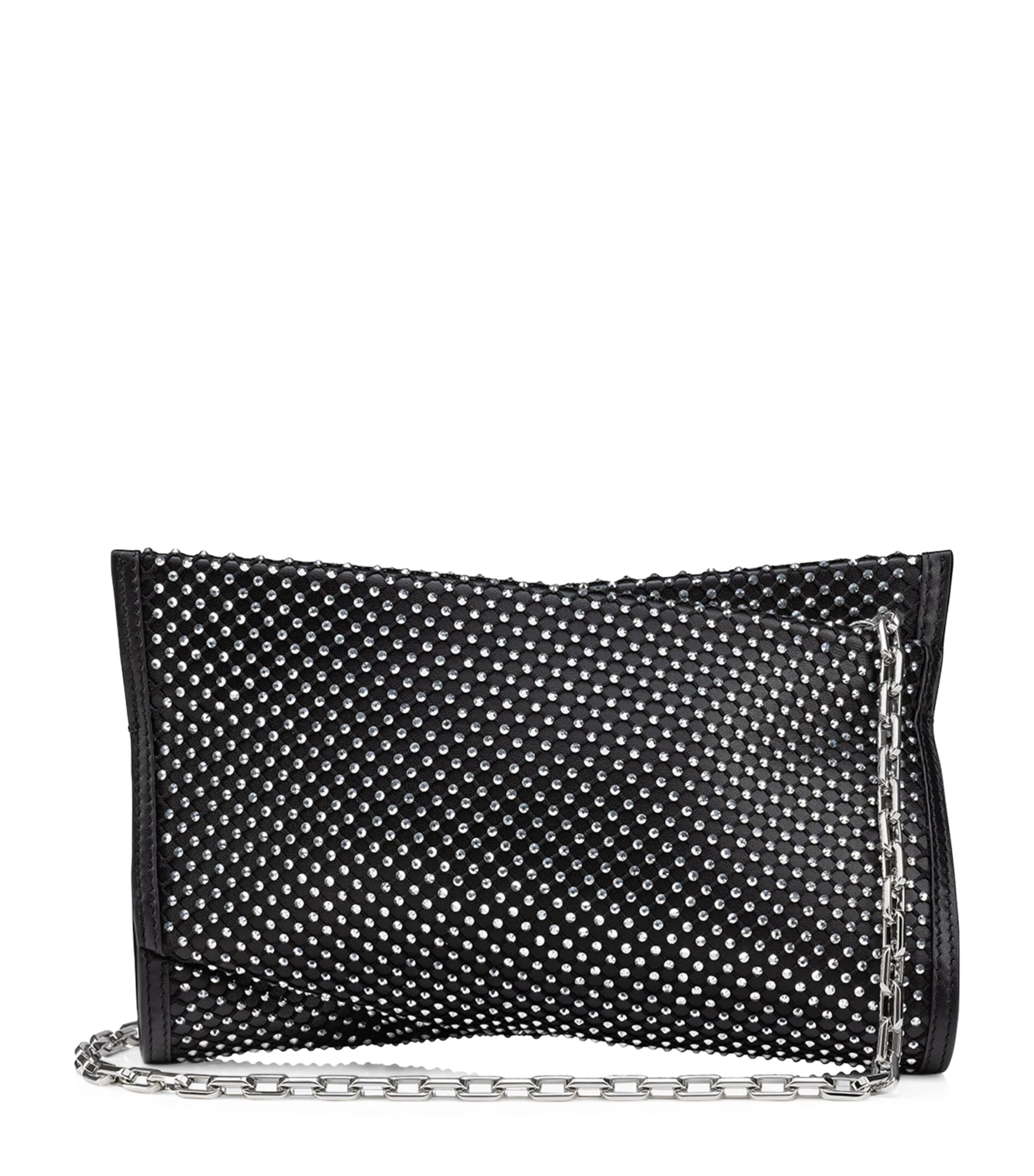 CHRISTIAN LOUBOUTIN LOUBITWIST SMALL STRASS CLUTCH BAG 