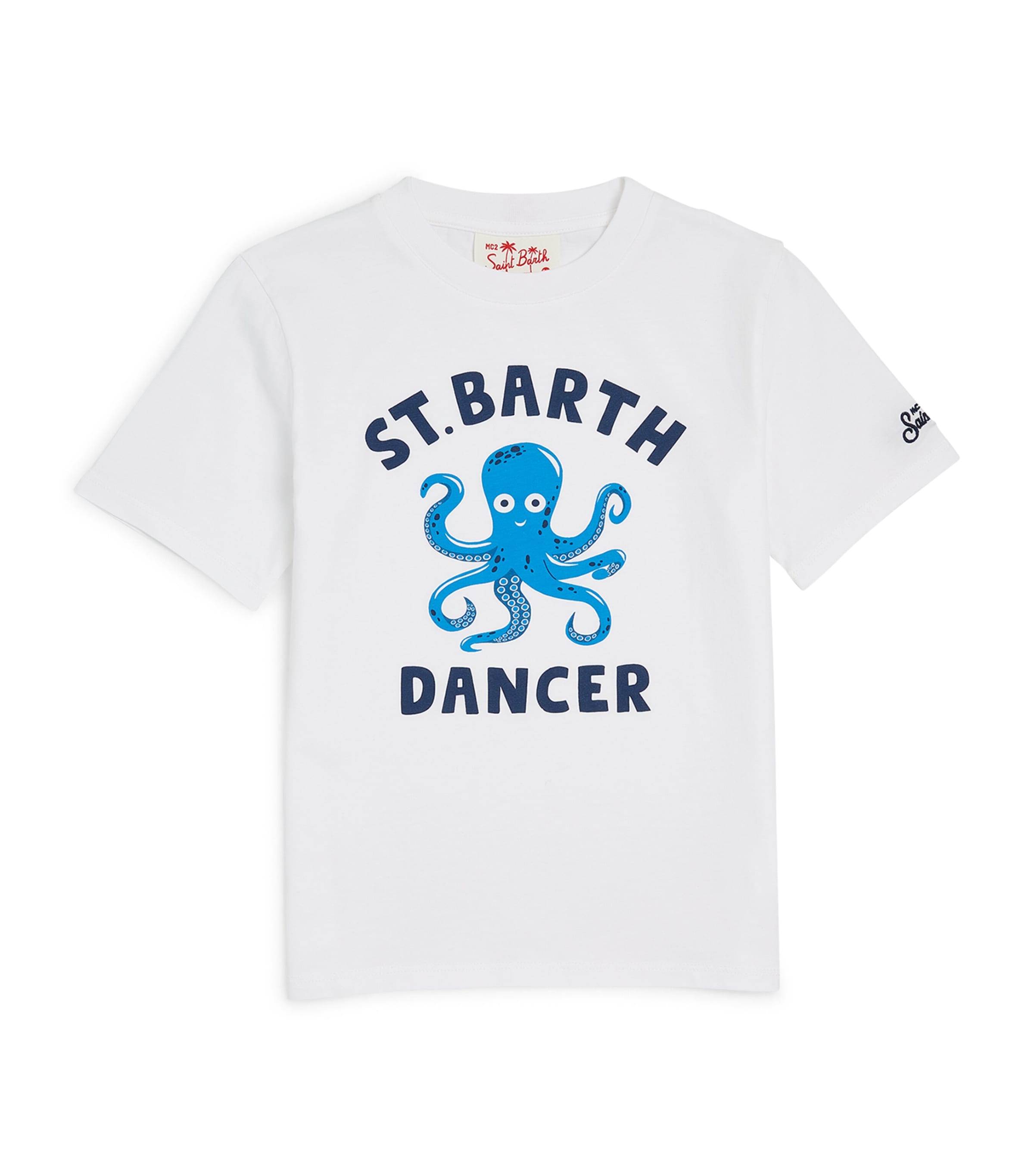 Shop Mc2 Saint Barth Cotton Octopus T-shirt