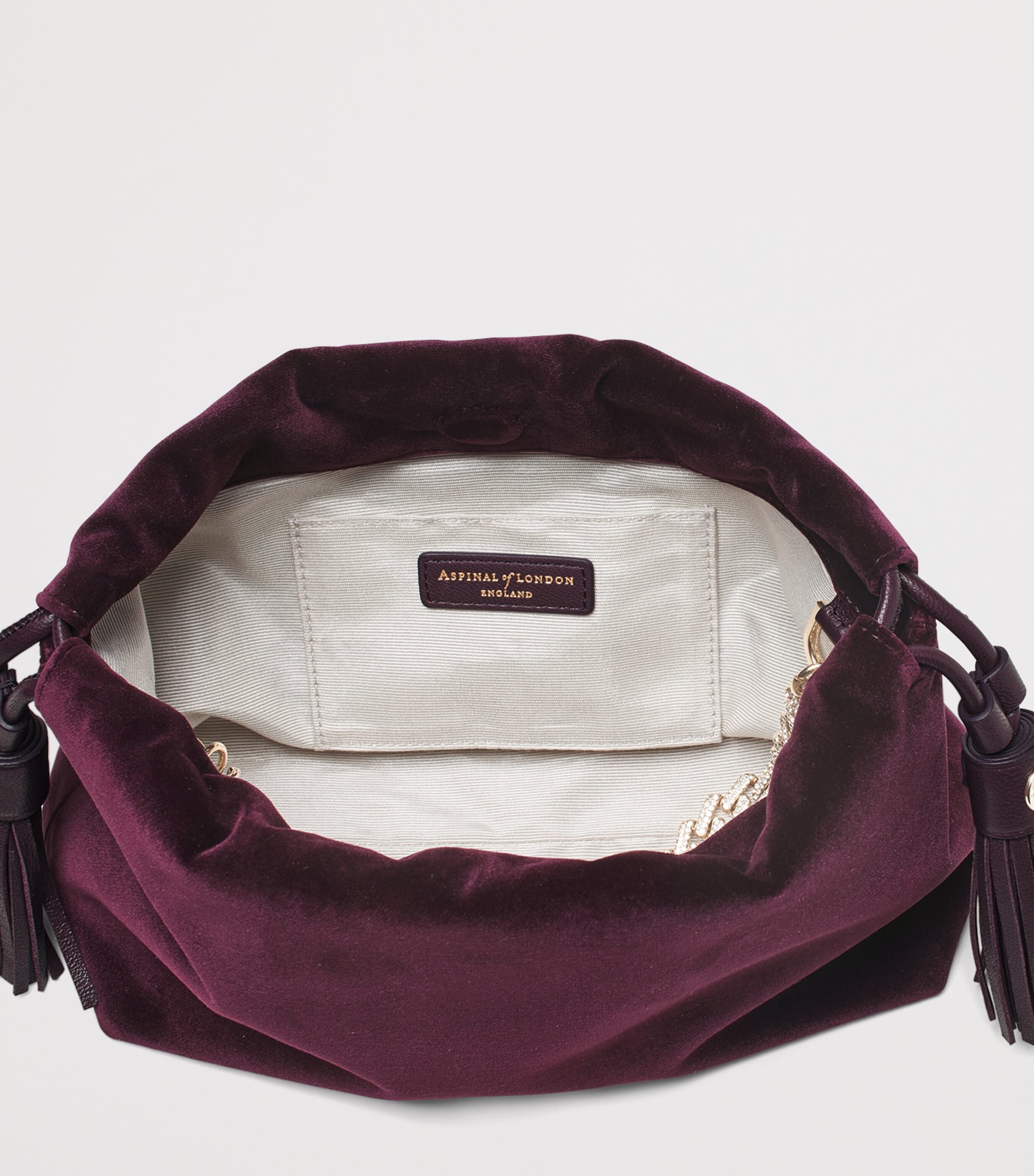 Velvet Amelia Top-Handle Bag CASSIS Image 5