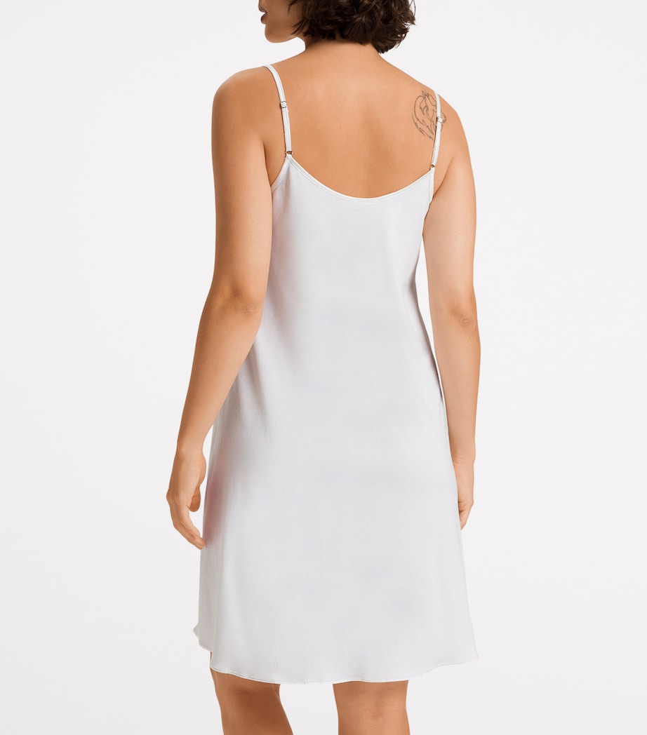 Cotton Silk Nightdress WHITE Image 4