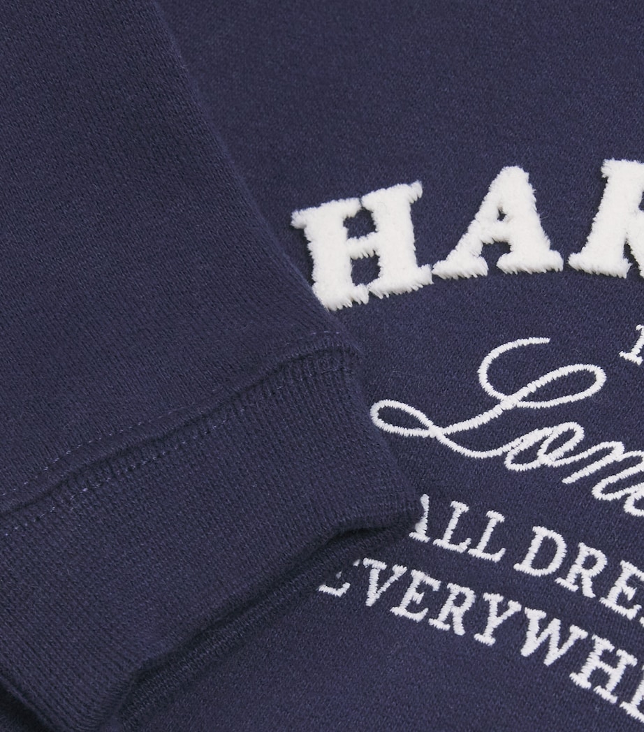 Cotton Logo Sweatshirt (0-18 Months) NAVY Image 4