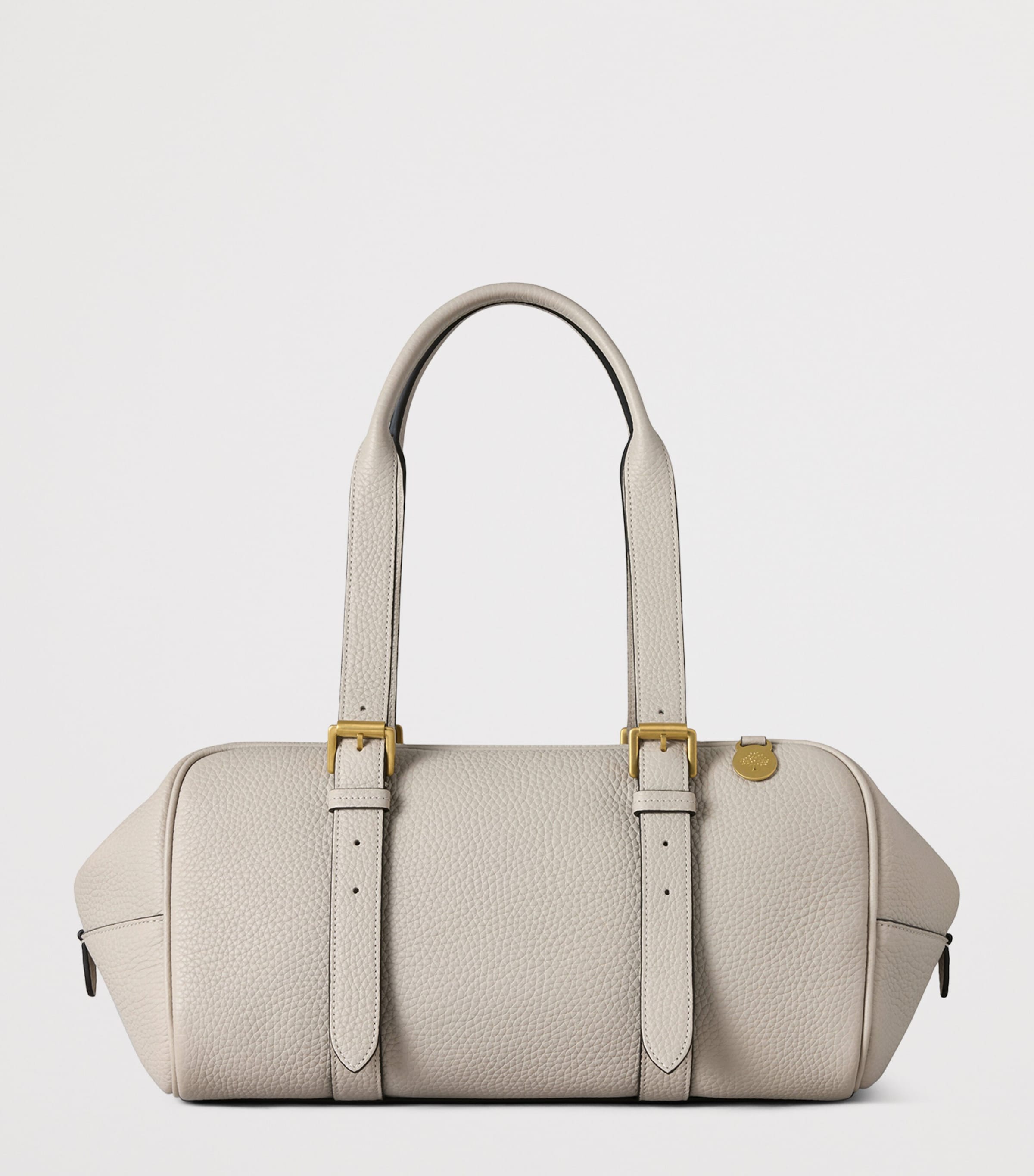 Mulberry Leather Boston Shoulder Bag Chalk Image 4