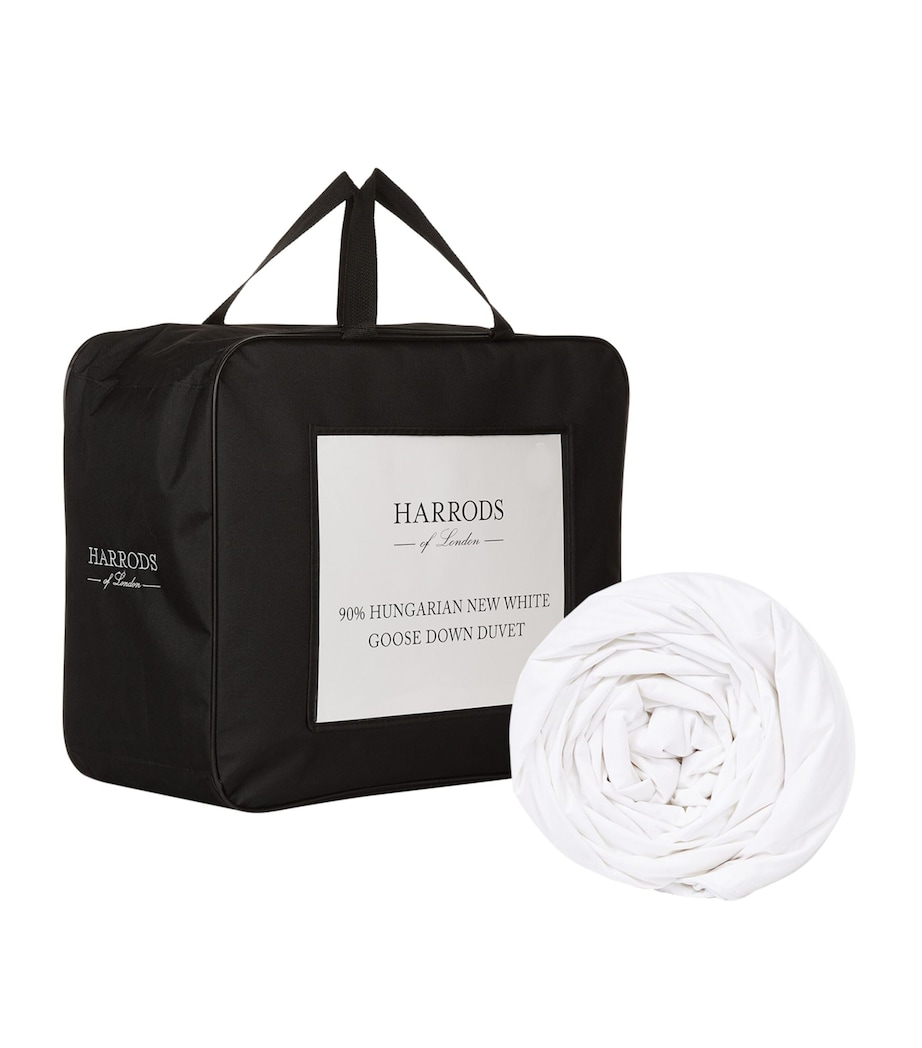 Double 90% Hungarian New White Goose Down Duvet (4.5 Tog) WHITE Image 6