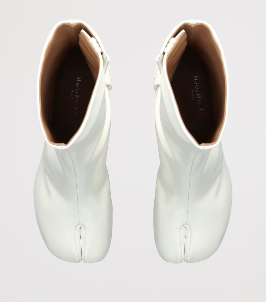 Maison Margiela Leather Tabi Boots 60 White Image 3