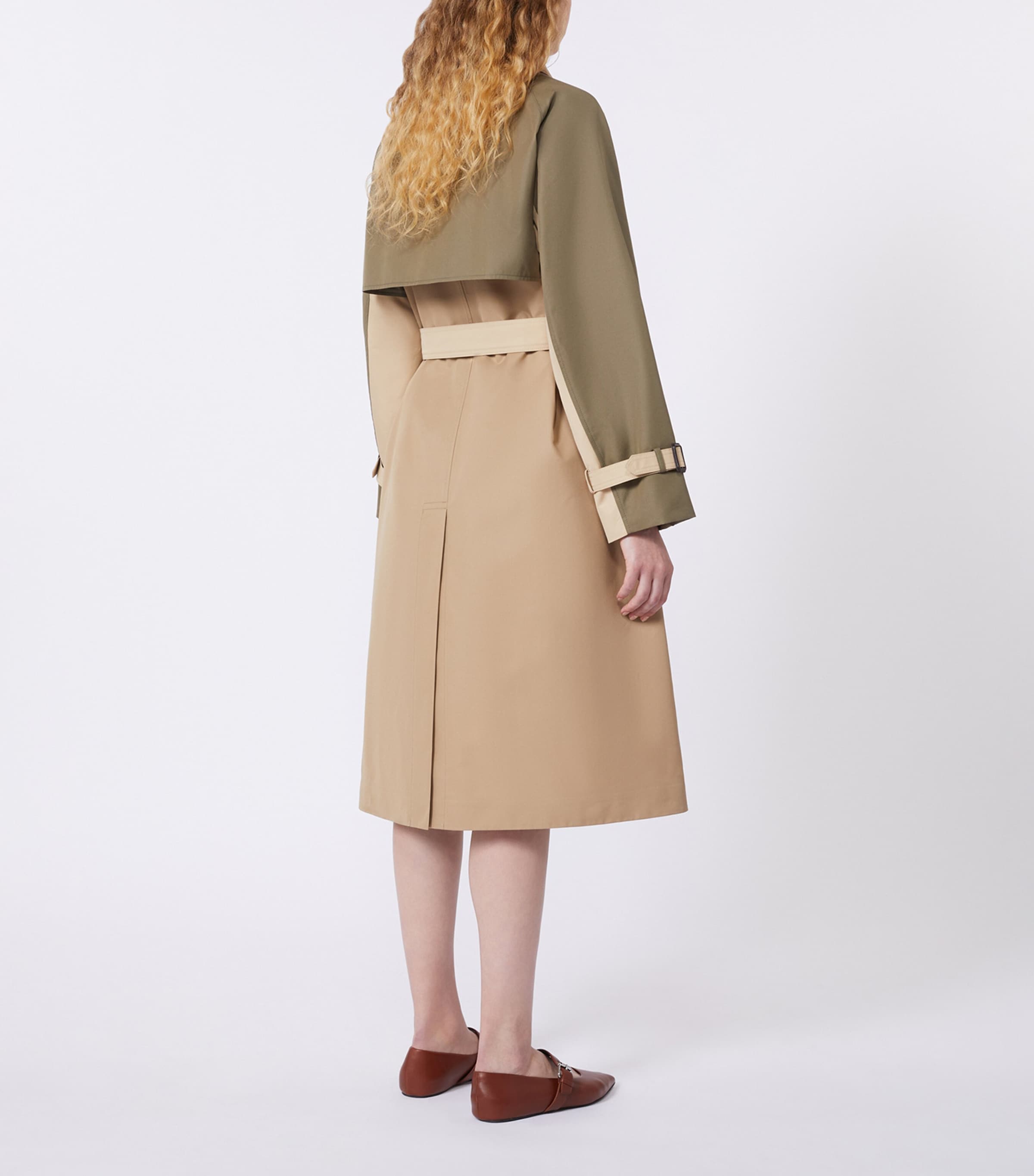 Weekend Max Mara Womens Gabardine Reversible Trench Coat Beige Image 3