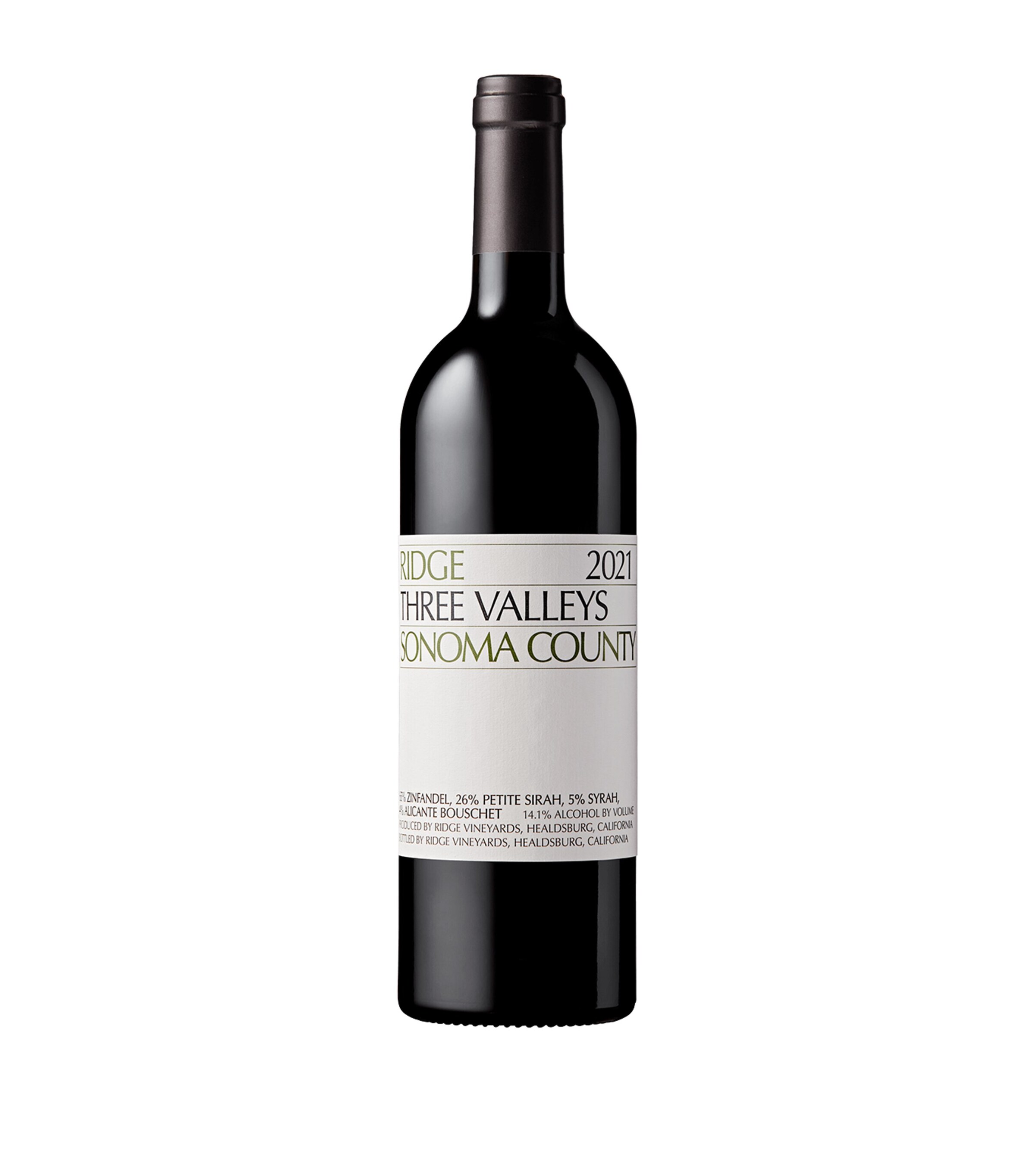Ridge Three Valleys Zinfandel 2021 (75cl) - California, USA Image 1