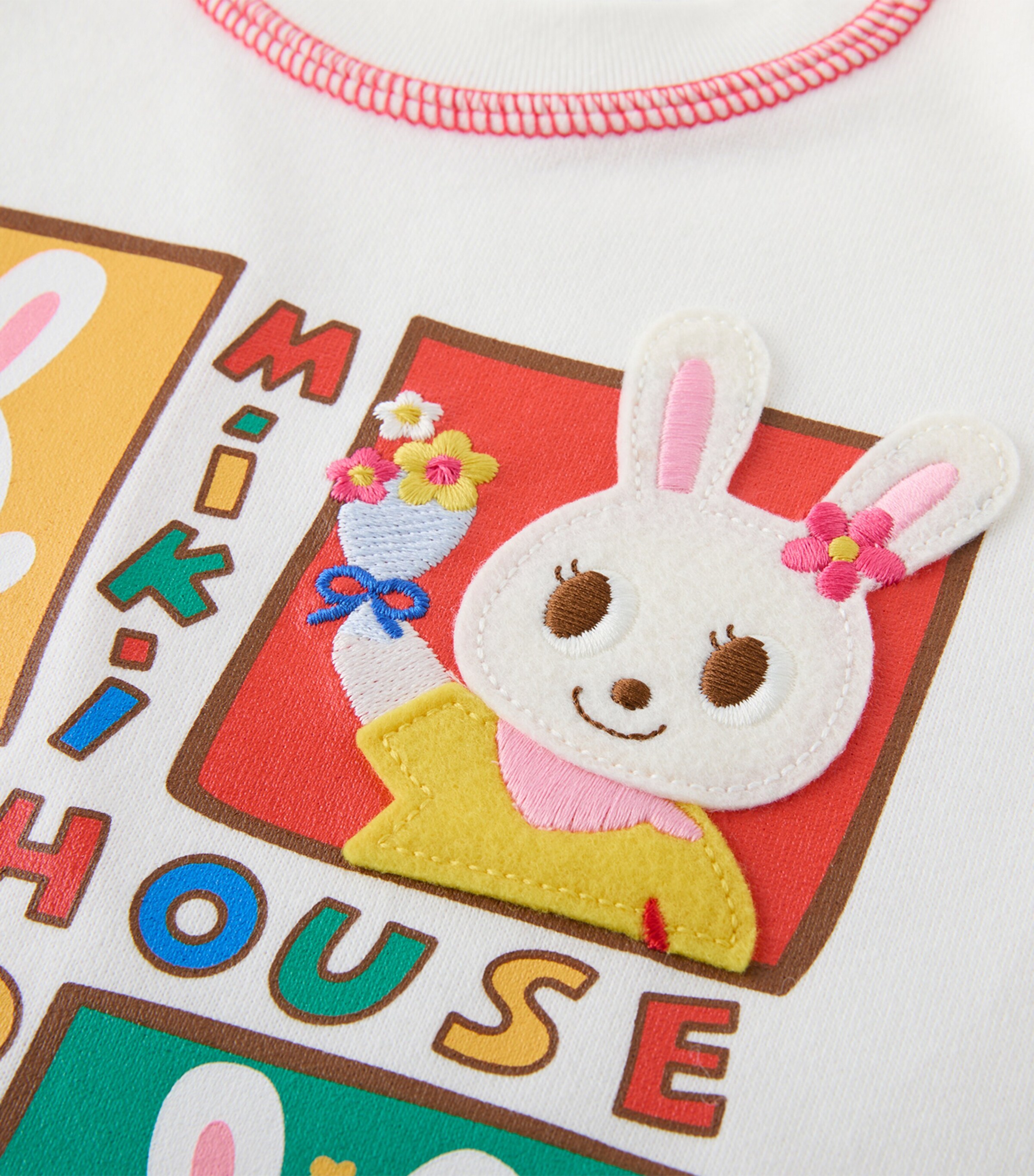 Miki House Cotton Bunny Grid T-Shirt (2-7 Years) Image 3