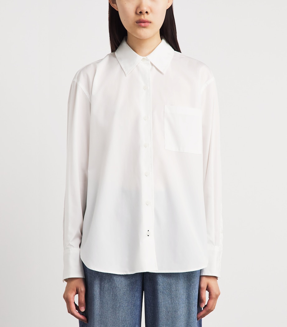 Rag & Bone Womens Cotton Poplin Connie Shirt White Image 4