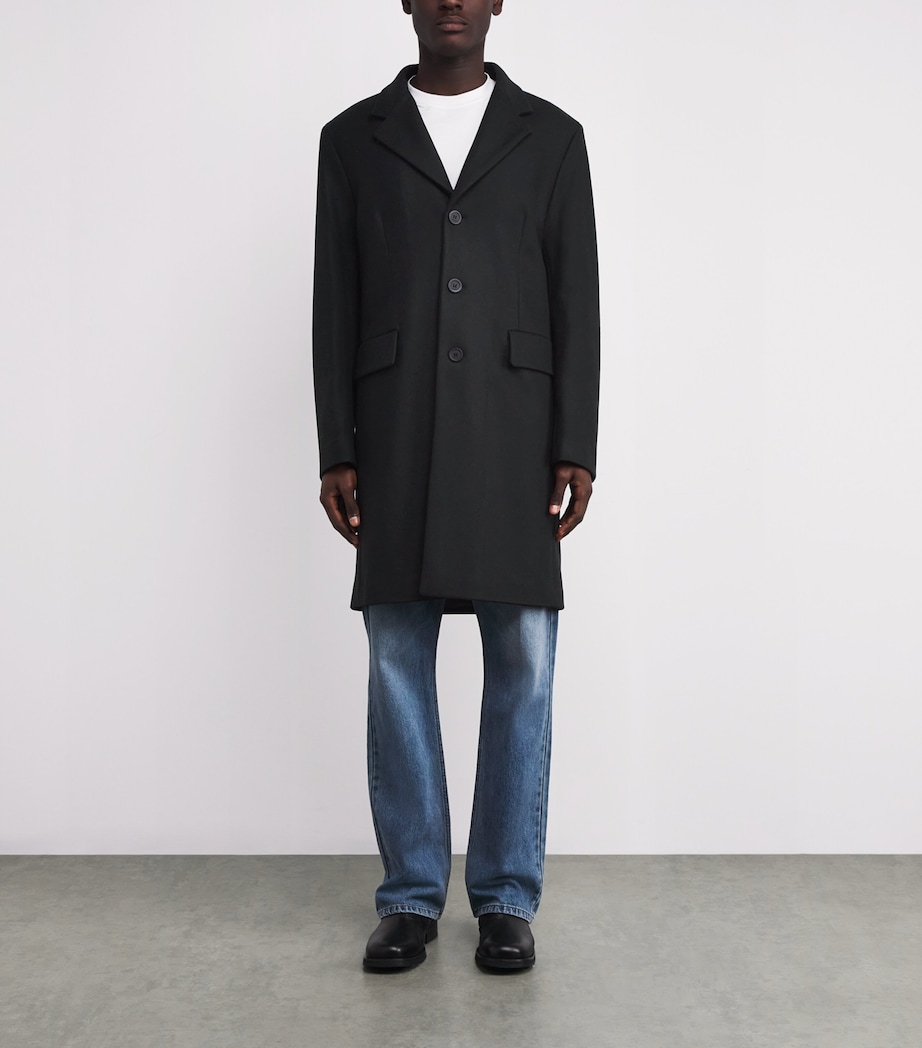 Wool-Blend Overcoat BLACK Image 3